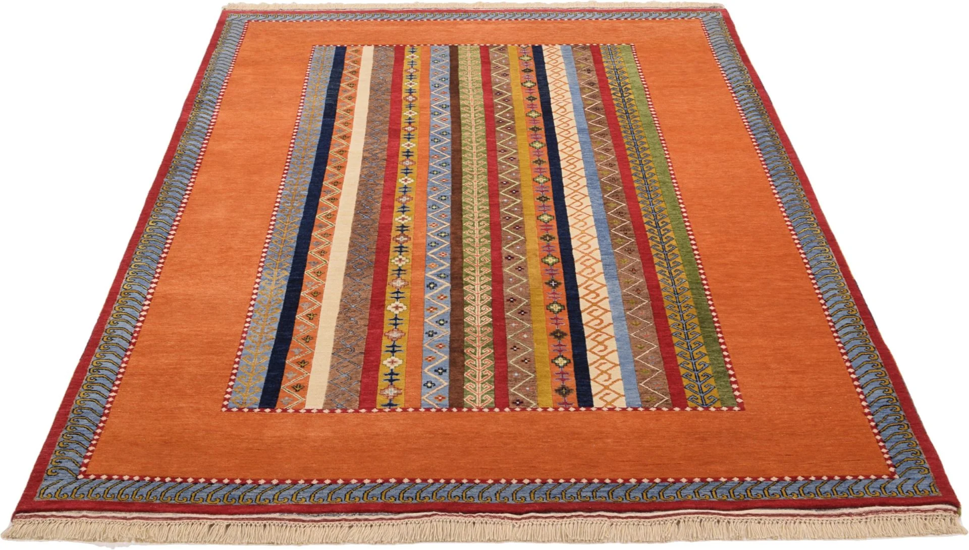Alternative view of Loribaft Indian Rug 184 × 276 cm, hand-knotted