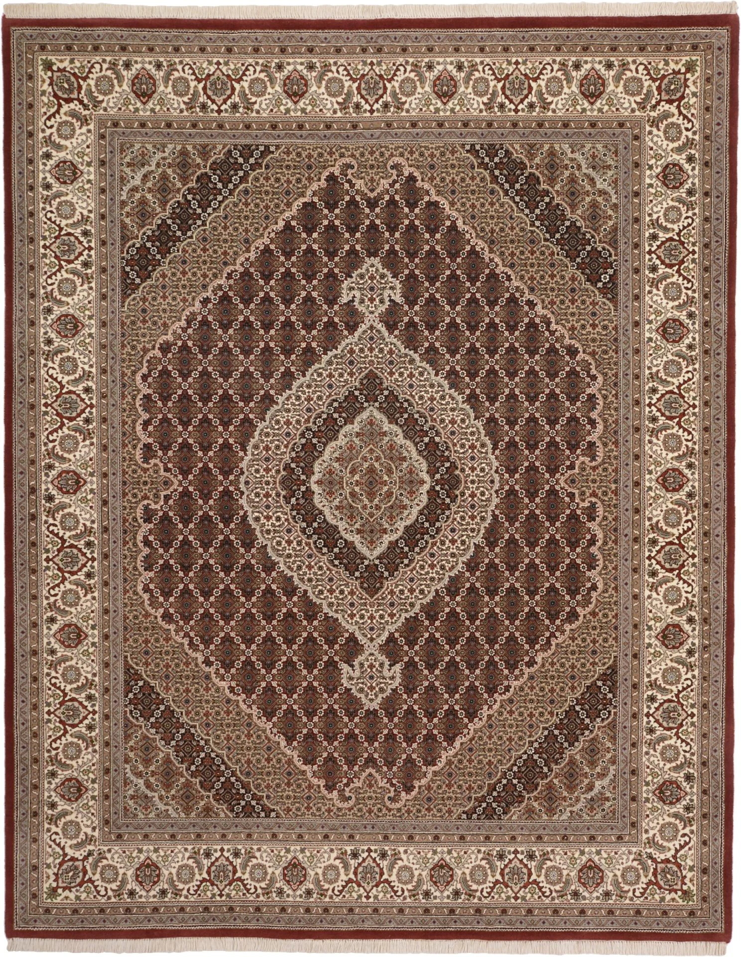Tabriz Indian Rug 199 × 251 cm, hand-knotted