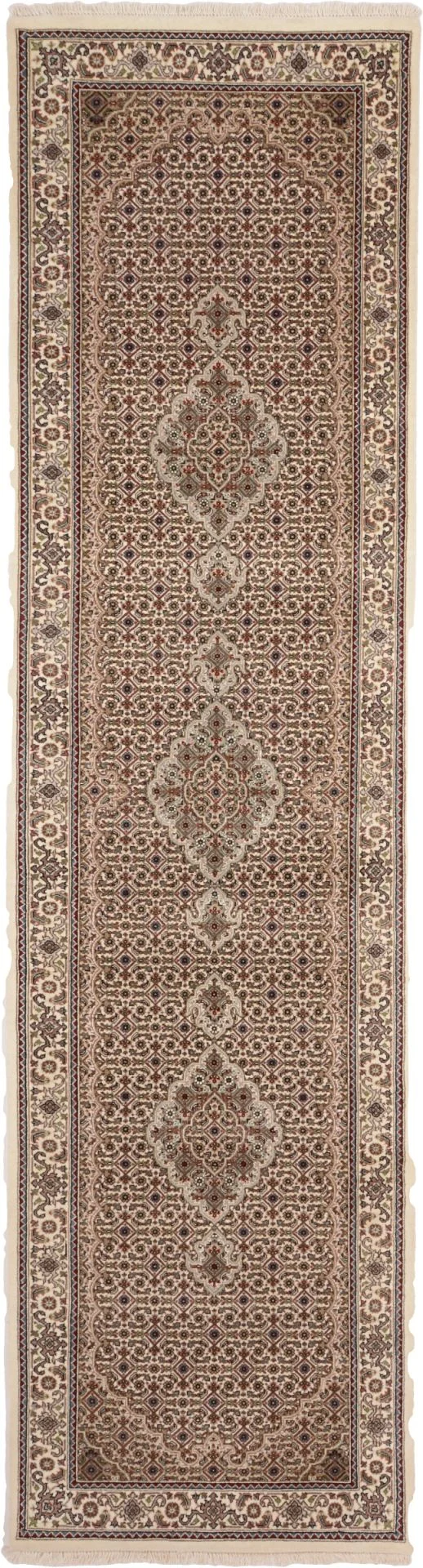 Hand-Knotted Tabriz Indian Rug, 81 × 302 cm