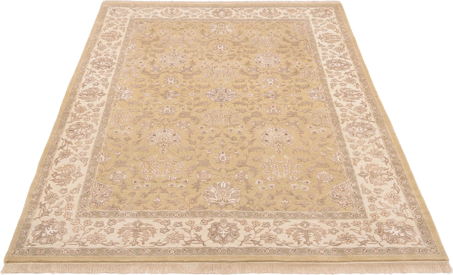 Alternative view of Hand-Knotted Tabriz Indian Rug, 159 × 235 cm