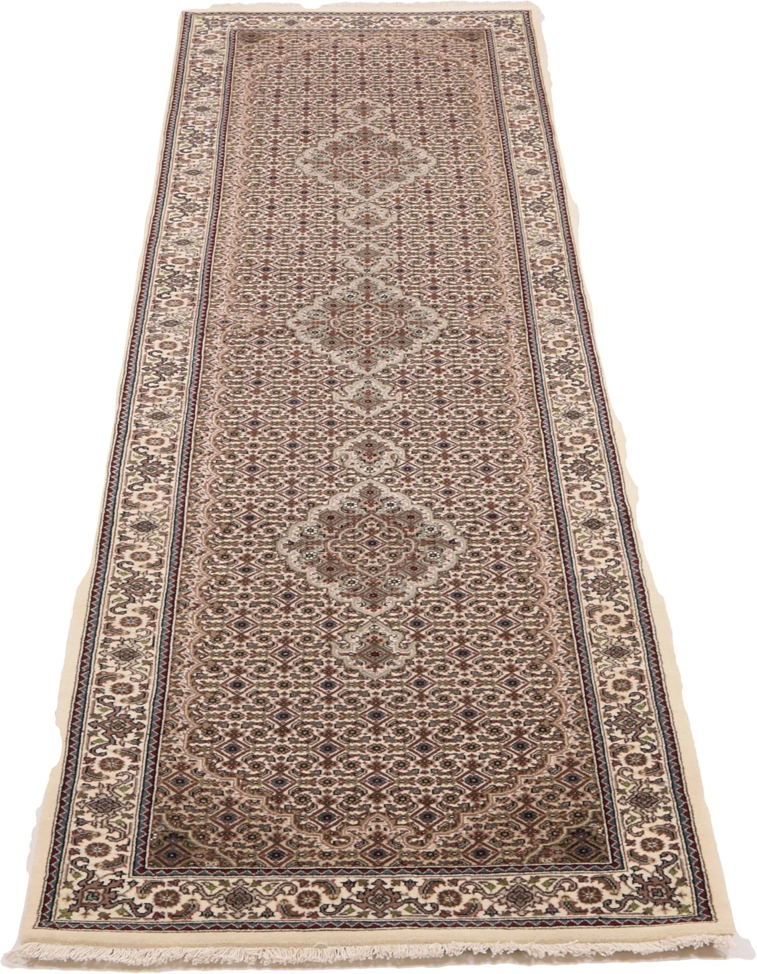 Alternative view of Hand-Knotted Tabriz Indian Rug, 81 × 302 cm