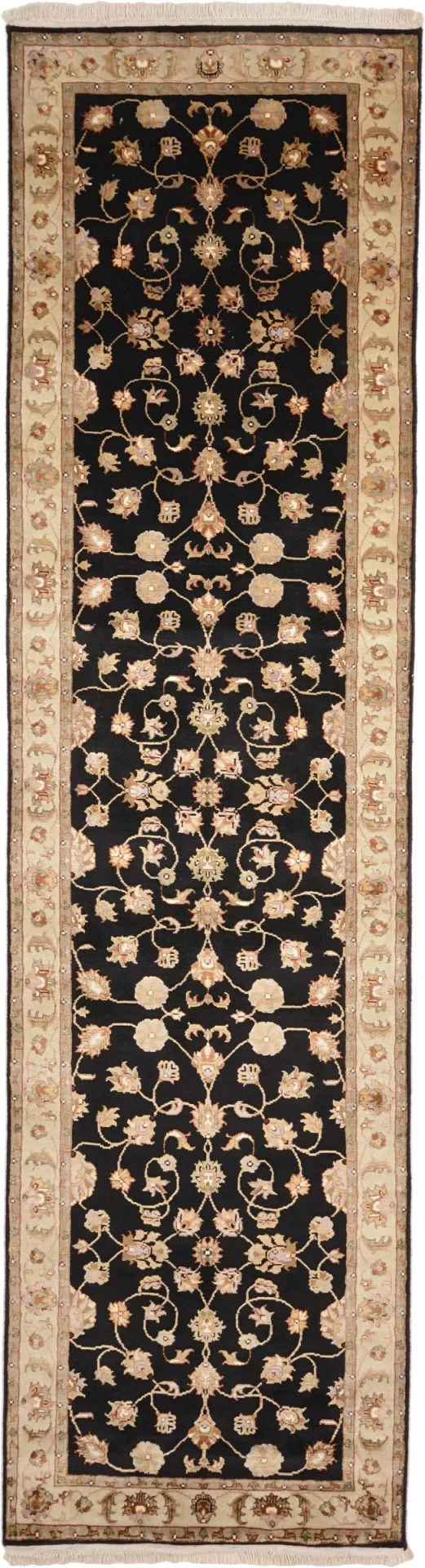Hand-Knotted Tabriz Indian Rug, 83 × 305 cm