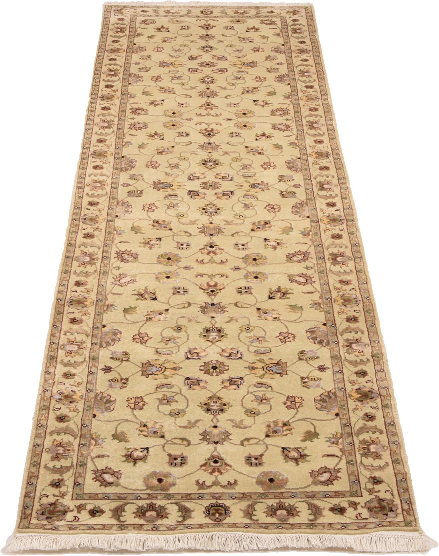 Alternative view of Hand-Knotted Tabriz Indian Rug, 81 × 298 cm