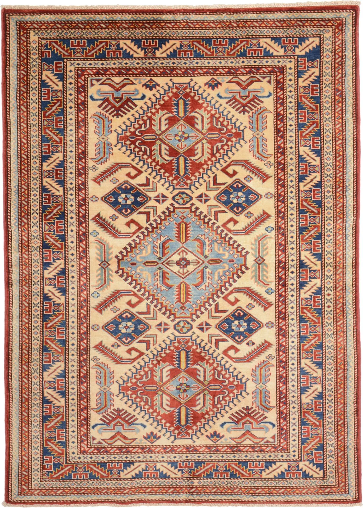 Kazak Indian Rug 124 × 173 cm, hand-knotted