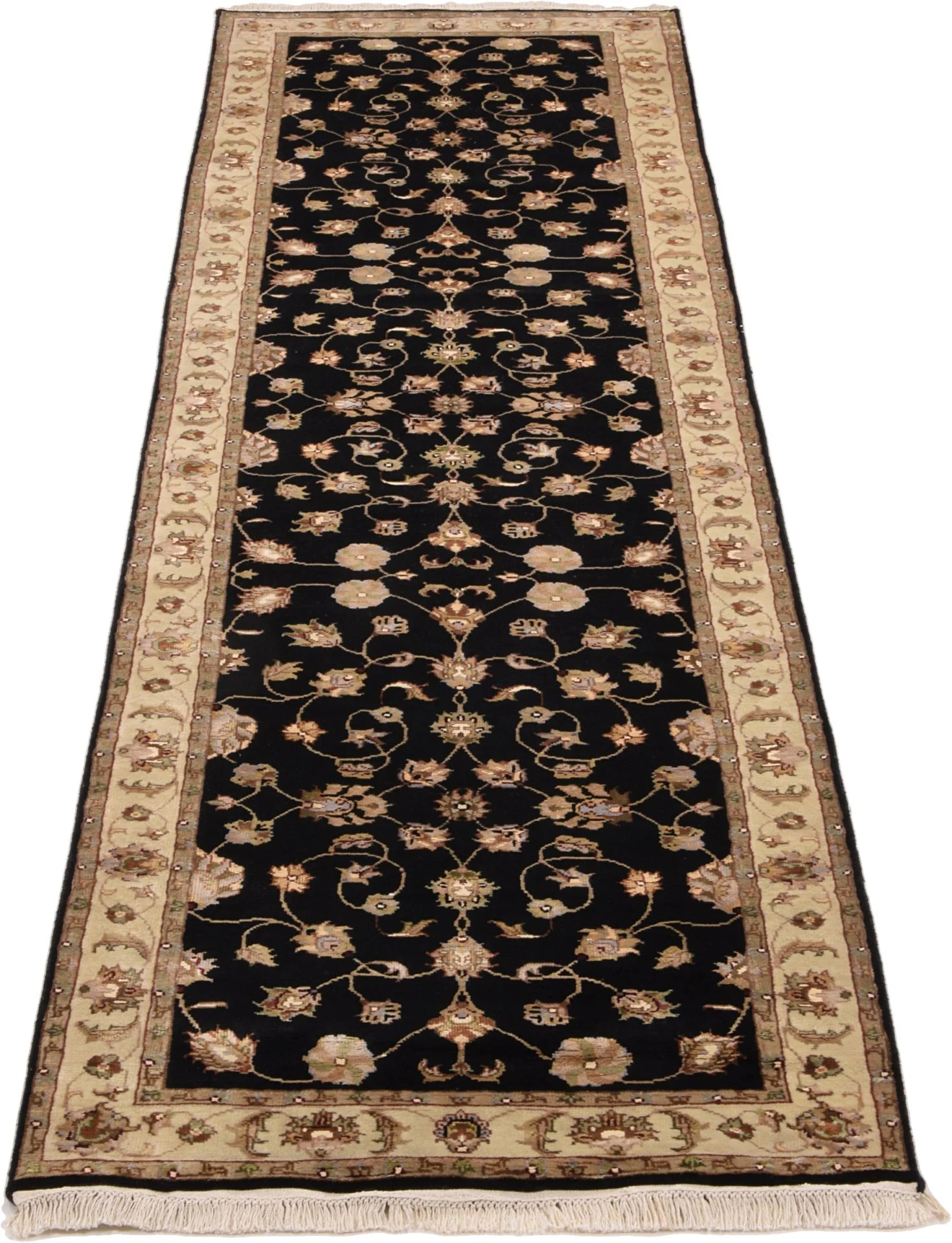 Alternative view of Hand-Knotted Tabriz Indian Rug, 83 × 305 cm