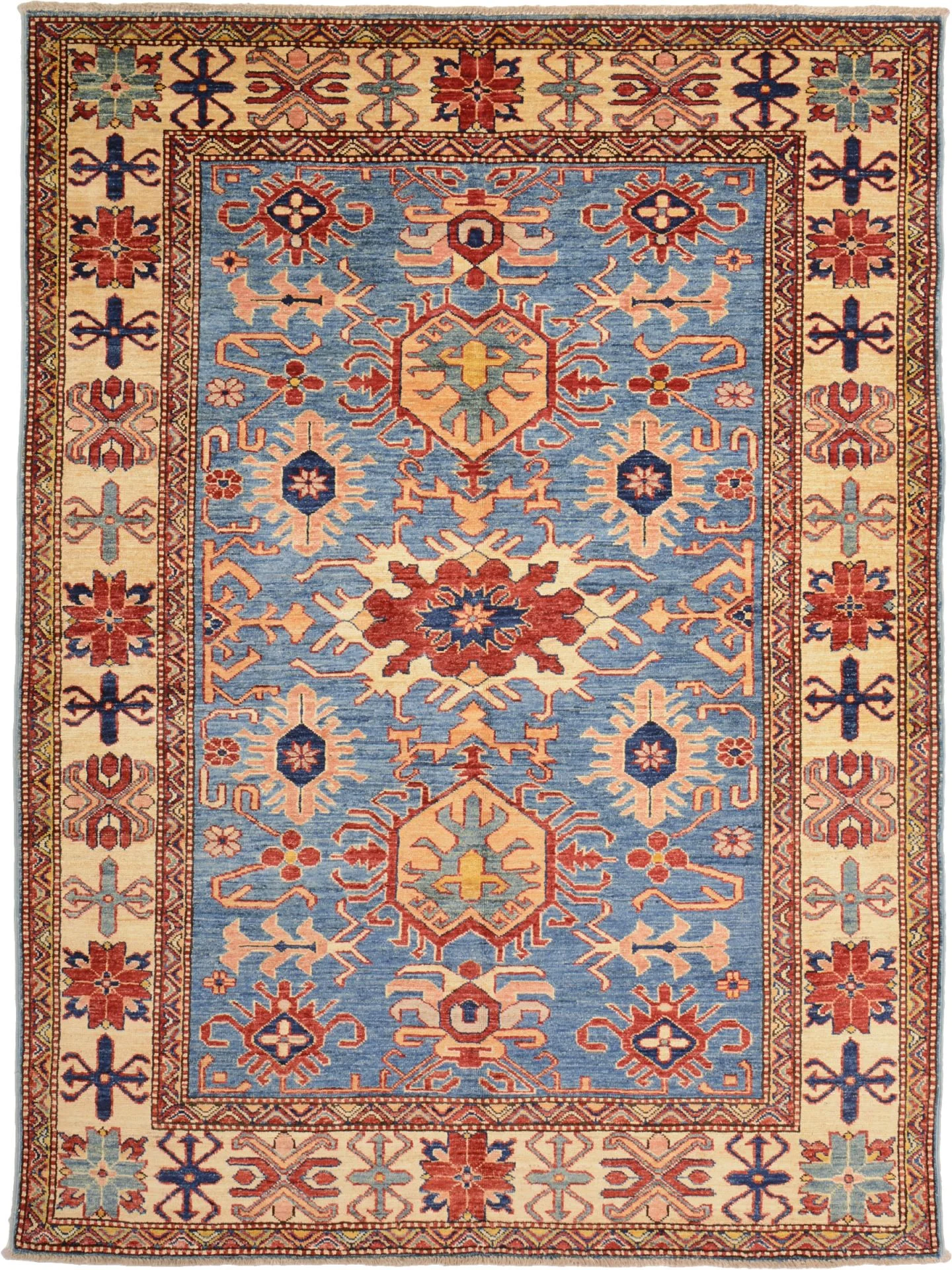 Kazak Indian Rug 150 × 200 cm, hand-knotted