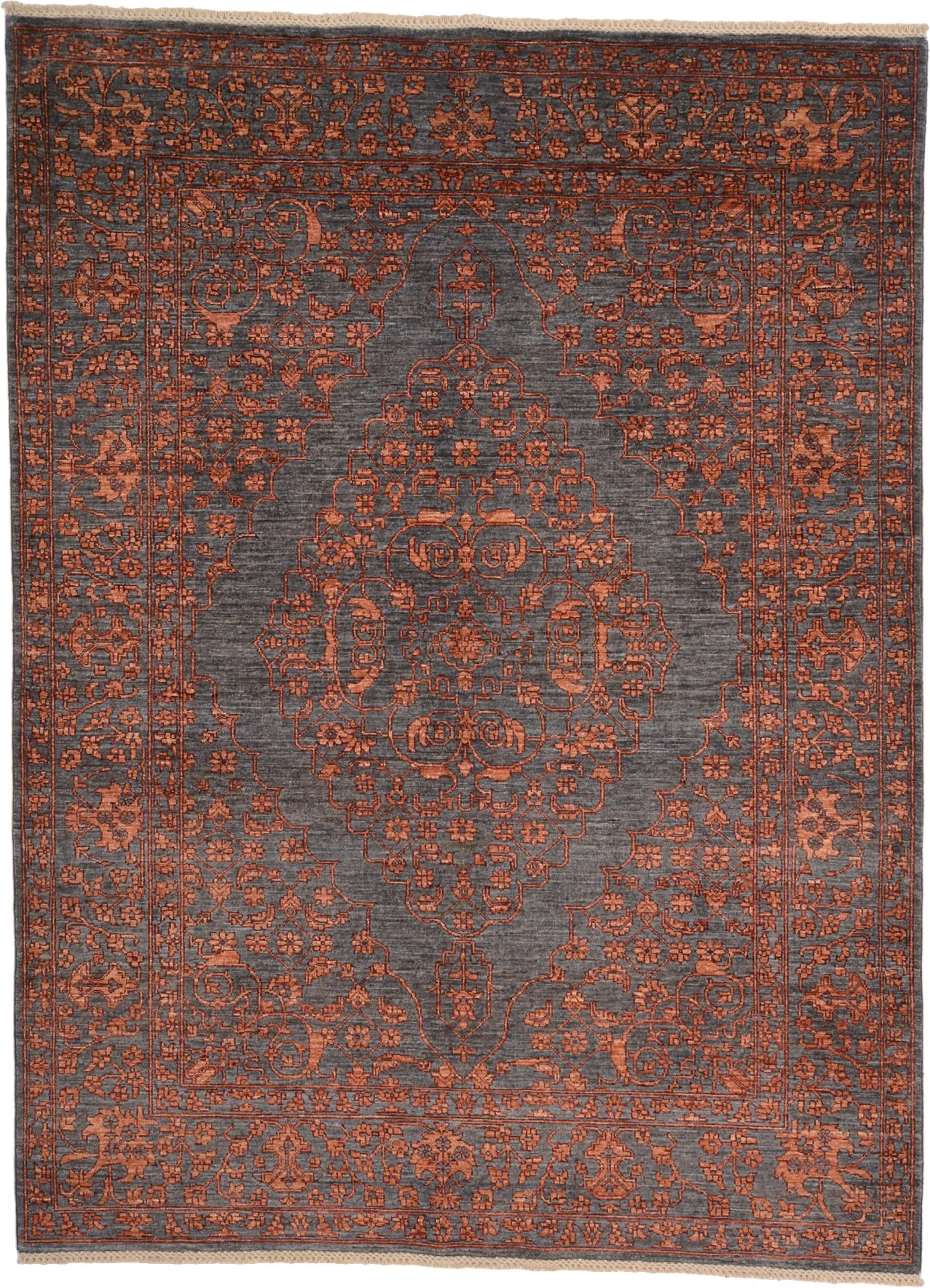 Hand-Knotted Ziegler Pakistani Rug, 180 × 241 cm, Wool