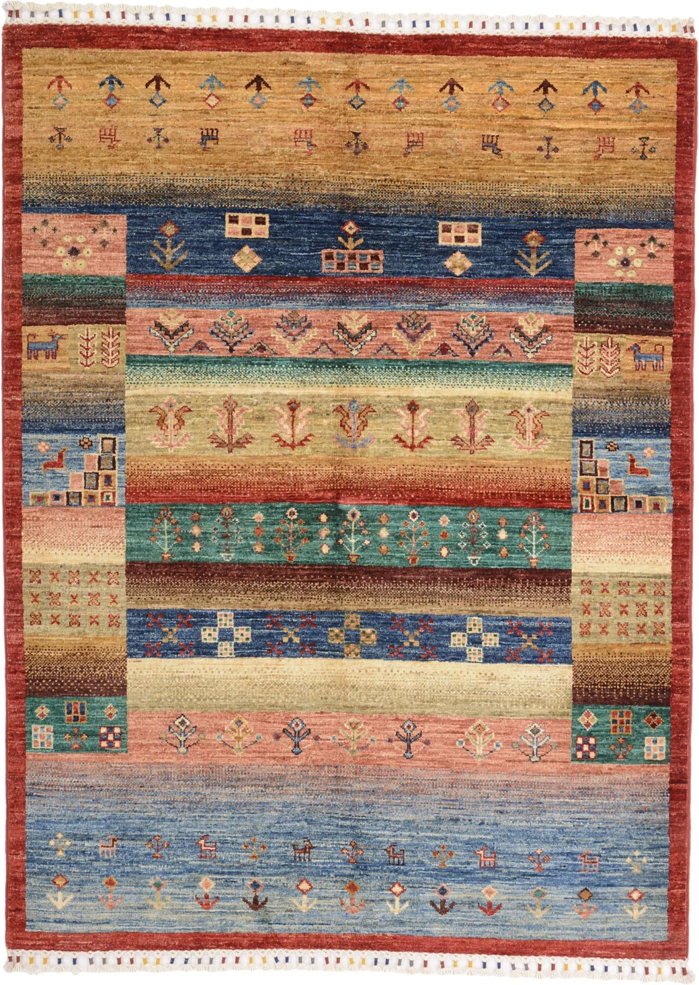 Samarkand Pakistani Rug 125 × 167 cm in Wool, hand-knotted