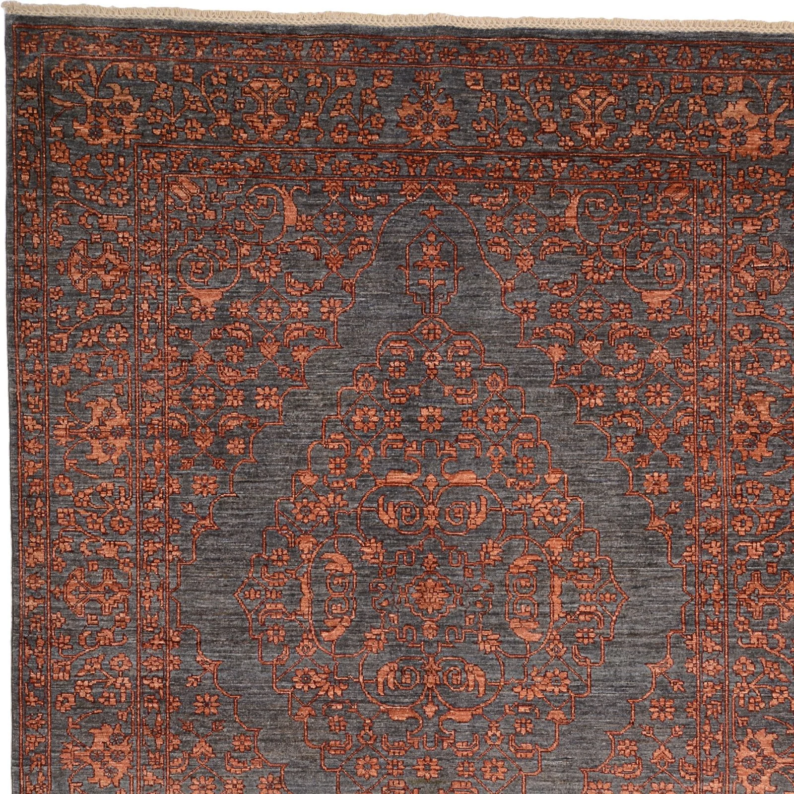 Hand-Knotted Ziegler Pakistani Rug, 180 × 241 cm, Wool - Image 3