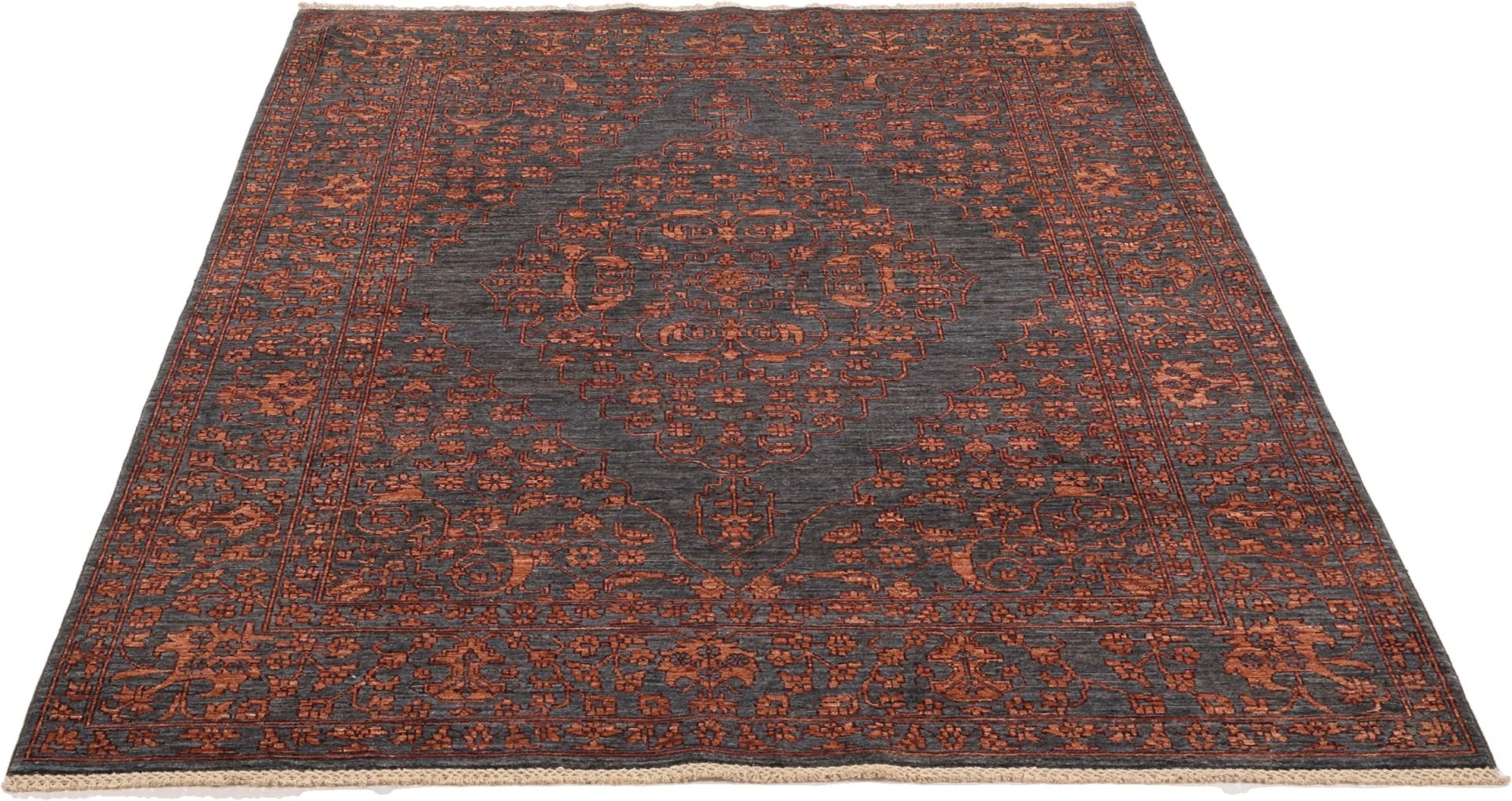 Hand-Knotted Ziegler Pakistani Rug, 180 × 241 cm, Wool - Image 4