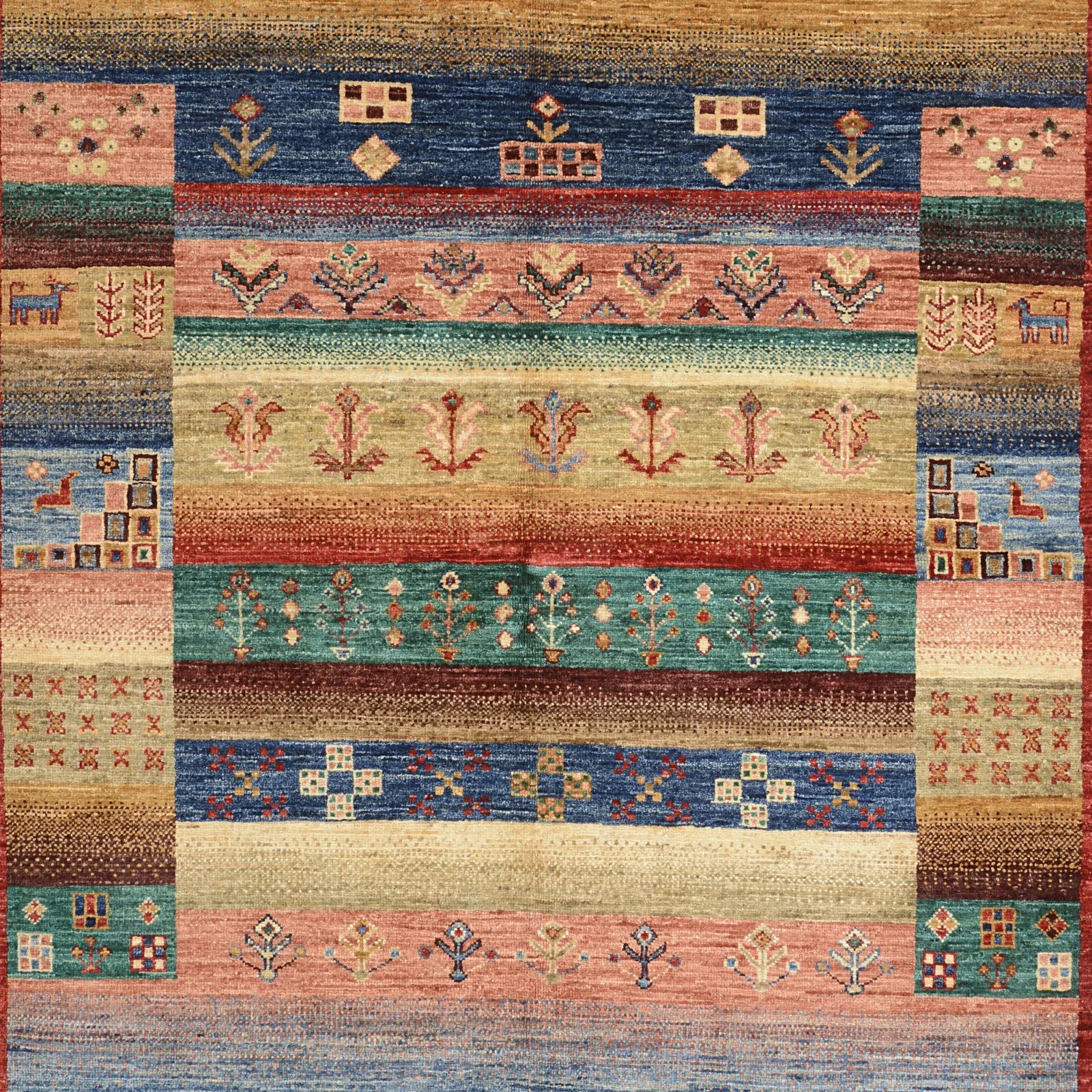 Alternative view of Samarkand Pakistani Rug 125 × 167 cm in Wool, hand-knotted