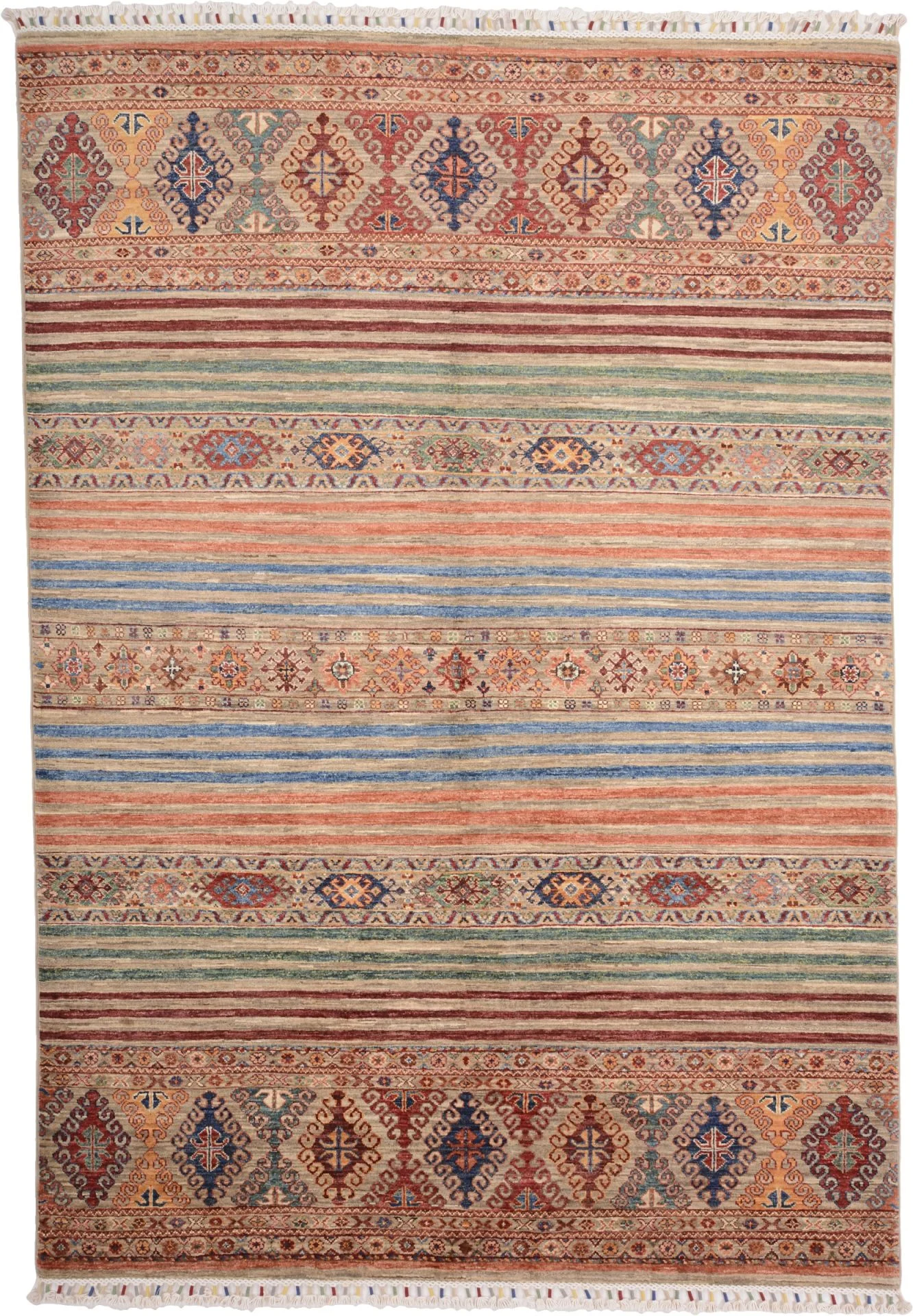 Hand-Knotted Samarkand Pakistani Rug, 171 × 246 cm, Wool
