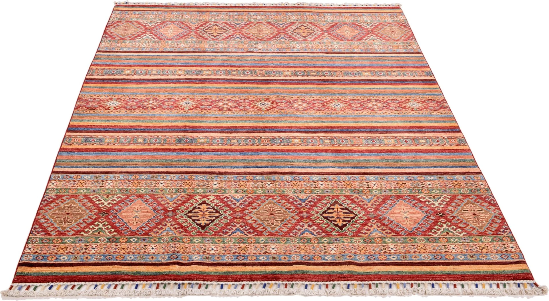 Wool Samarkand Pakistani Rug 173 × 242 cm, hand-knotted - Image 4