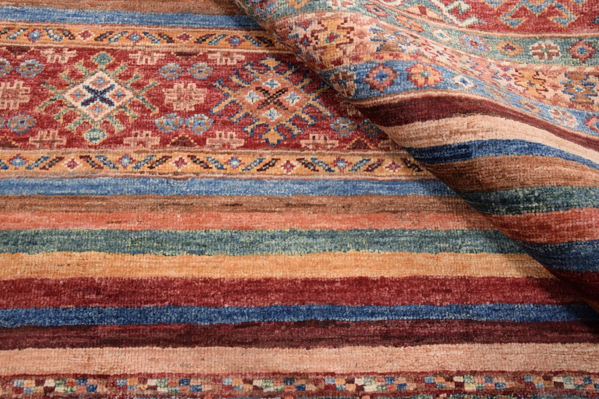 Wool Samarkand Pakistani Rug 173 × 242 cm, hand-knotted - Image 6