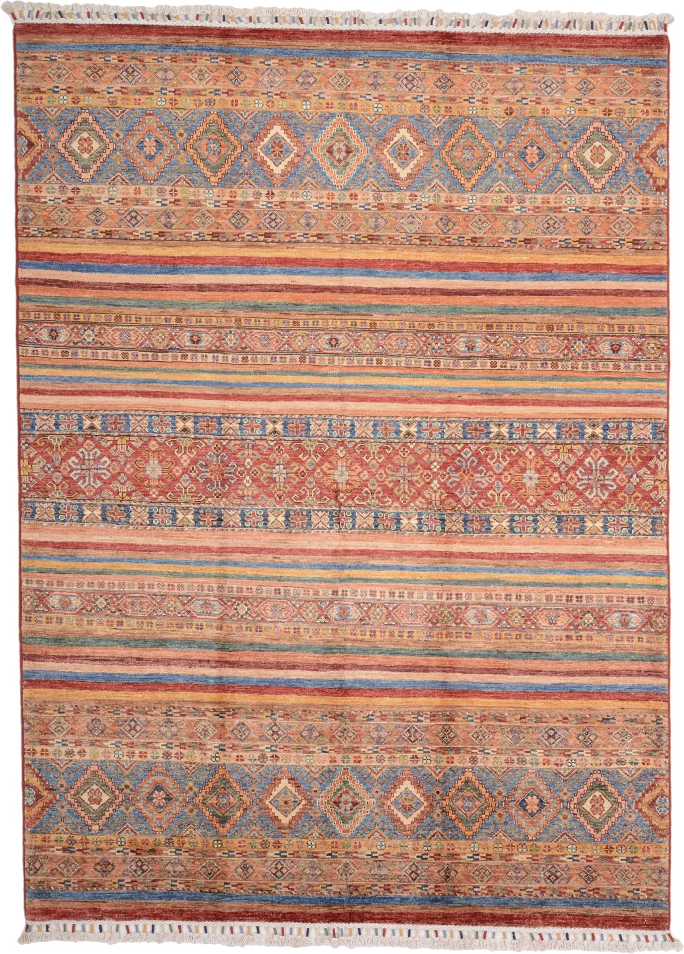 Wool Samarkand Pakistani Rug 173 × 239 cm, hand-knotted