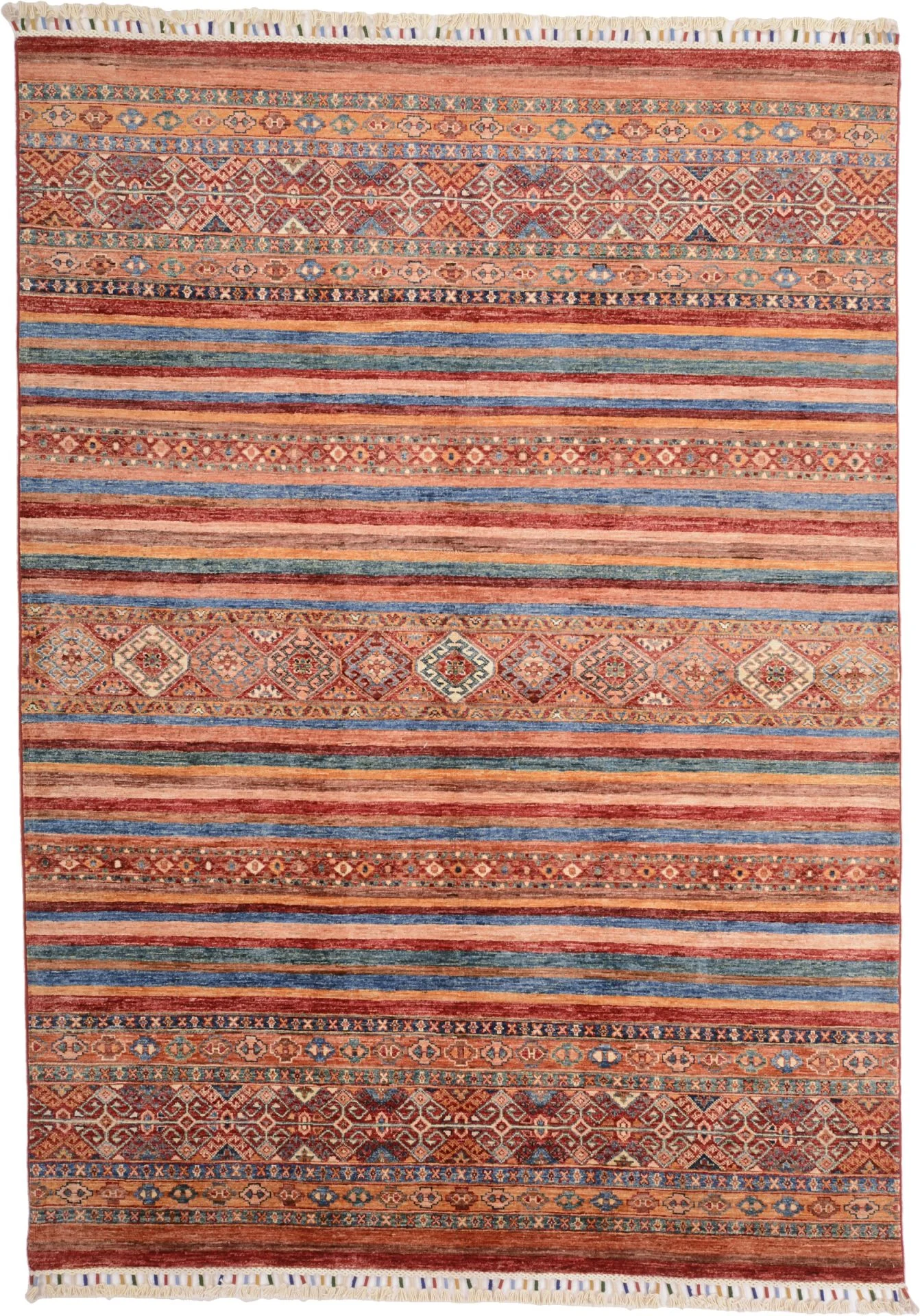 Wool Samarkand Pakistani Rug 172 × 239 cm, hand-knotted