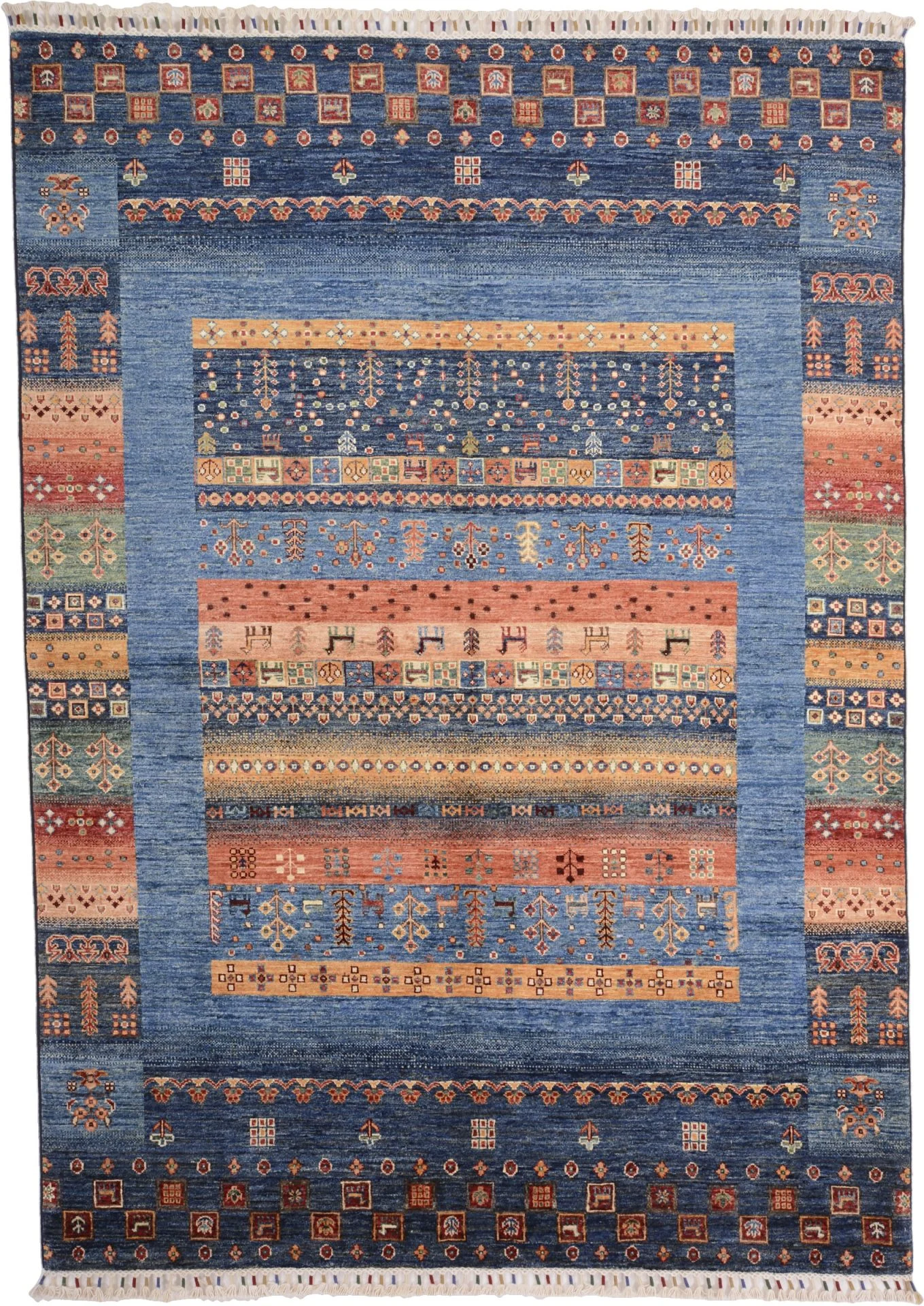 Wool Samarkand Pakistani Rug 169 × 237 cm, hand-knotted