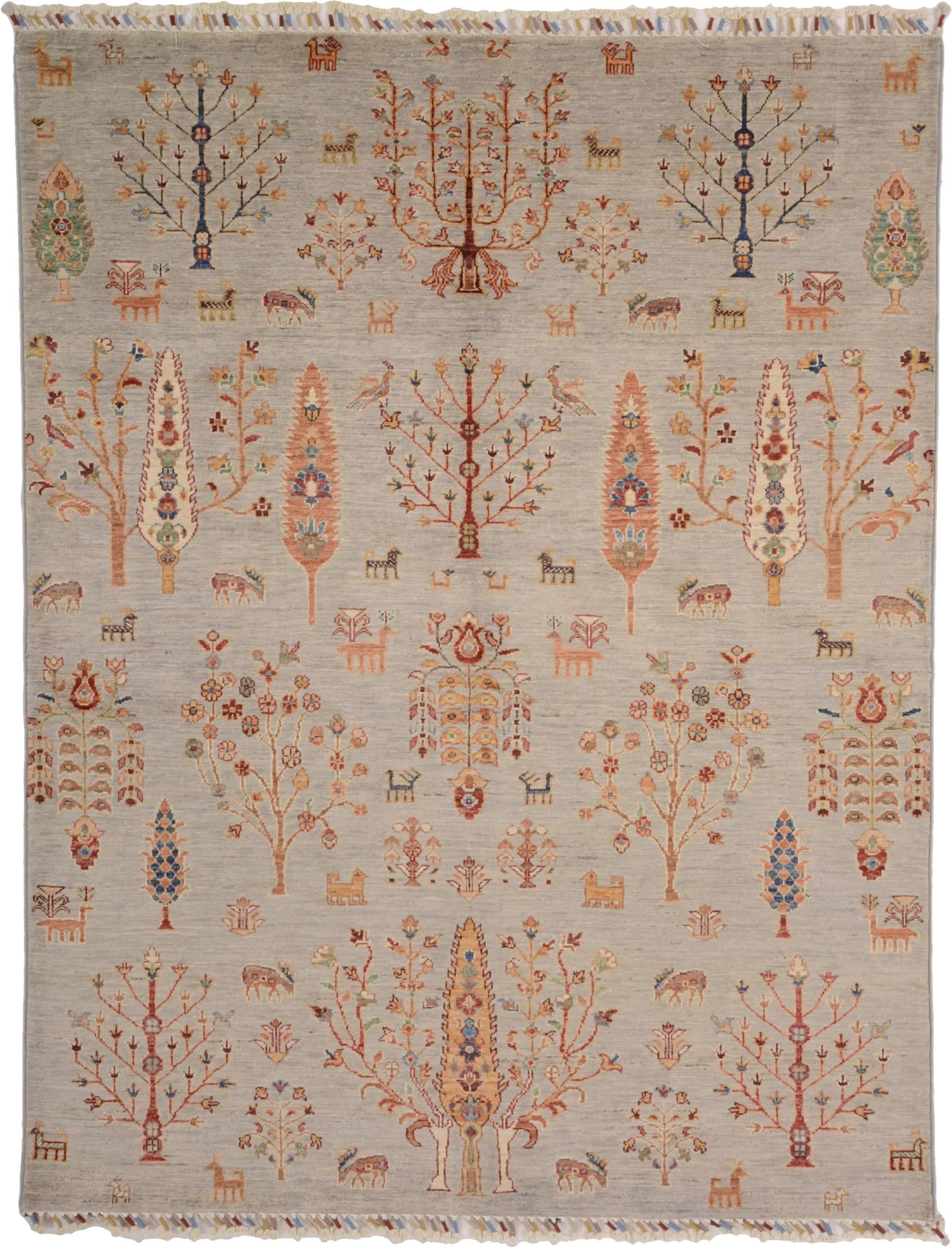 Wool Samarkand Pakistani Rug 151 × 195 cm, hand-knotted