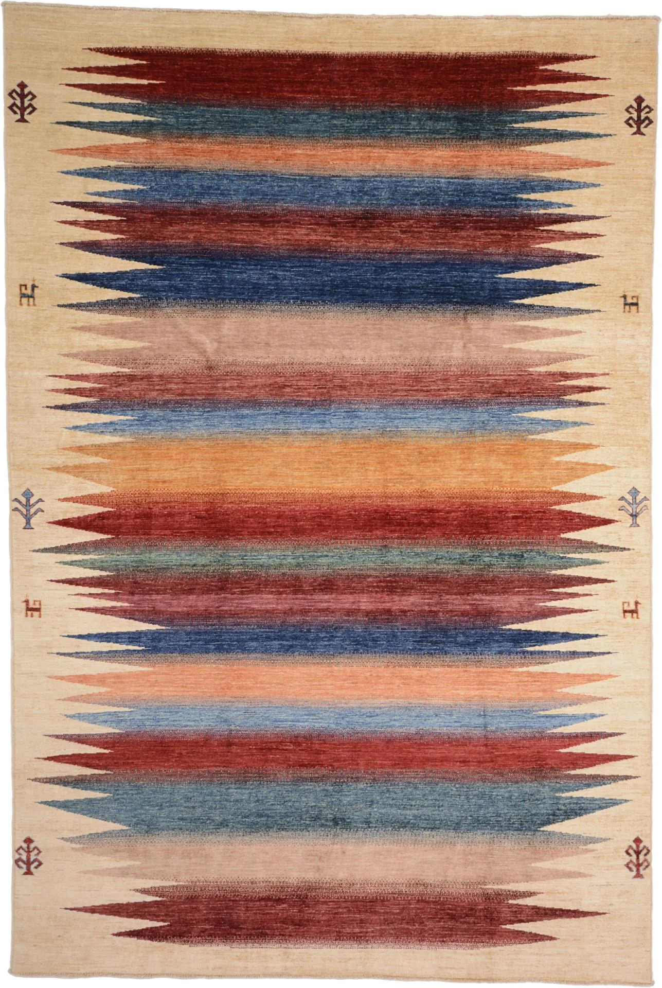 Wool Samarkand Pakistani Rug 200 × 297 cm, hand-knotted