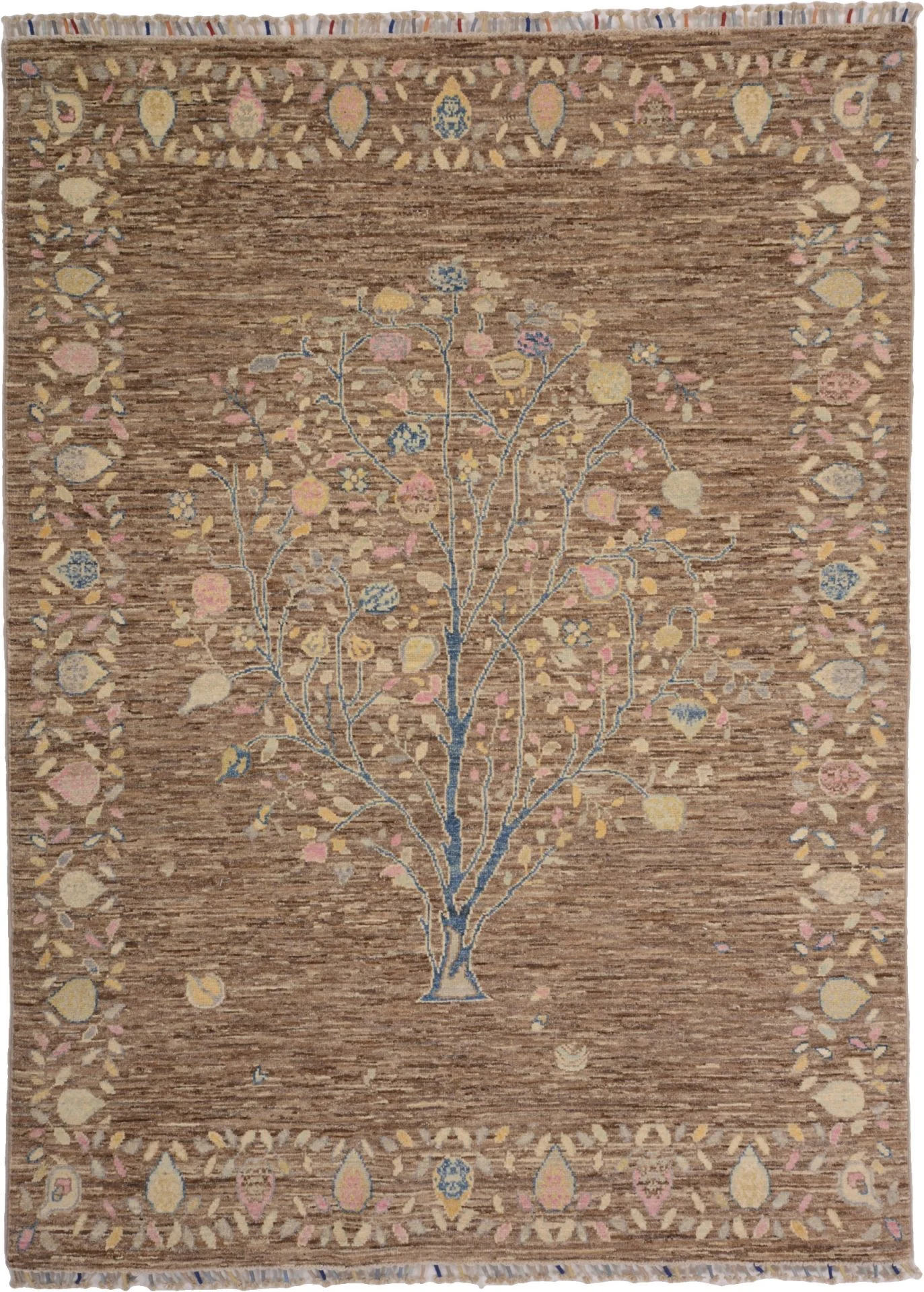 Hand-Knotted Samarkand Pakistani Rug, 151 × 204 cm, Wool