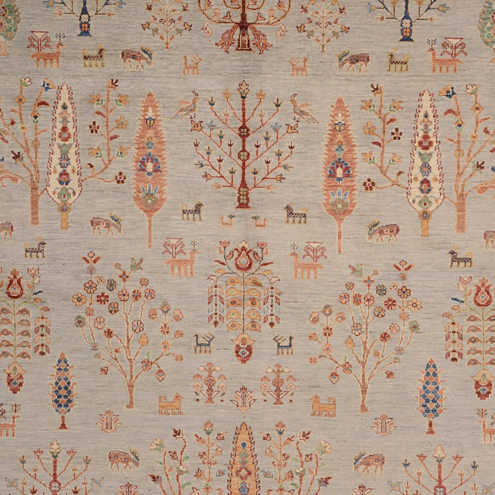 Alternative view of Wool Samarkand Pakistani Rug 151 × 195 cm, hand-knotted