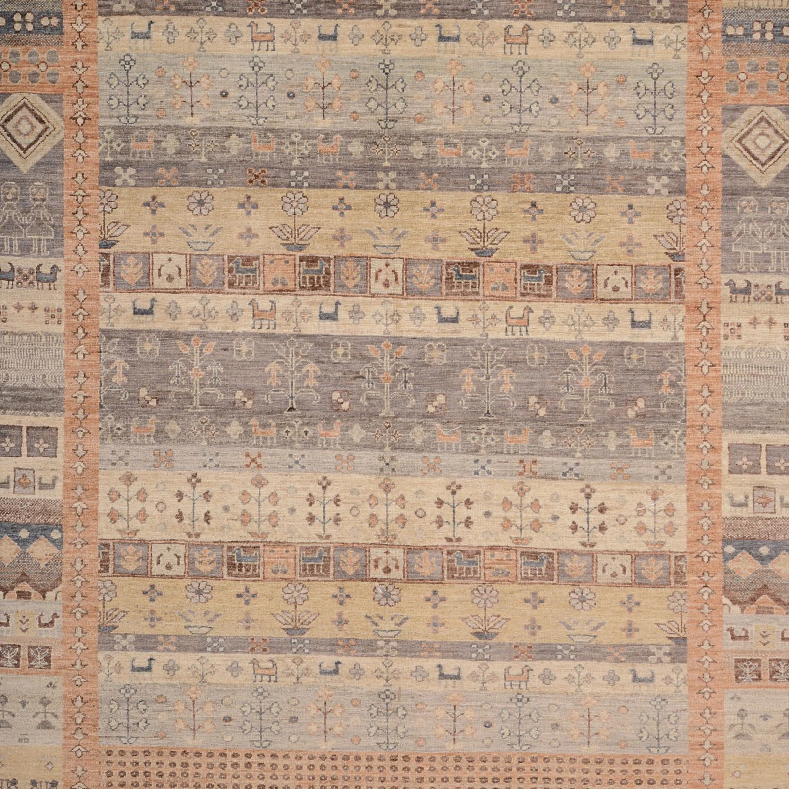 Alternative view of Hand-Knotted Samarkand Pakistani Rug, 151 × 205 cm, Wool