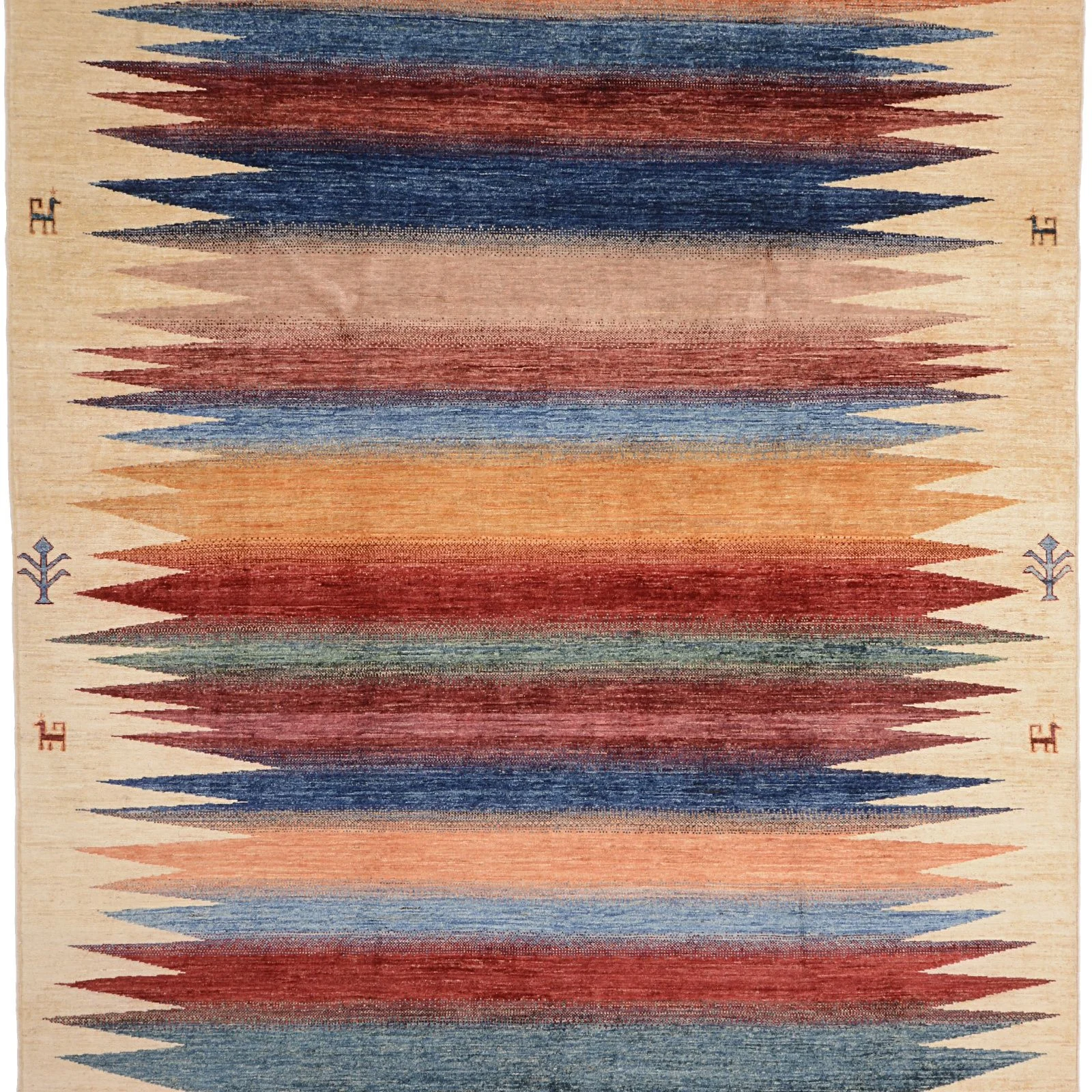 Alternative view of Wool Samarkand Pakistani Rug 200 × 297 cm, hand-knotted