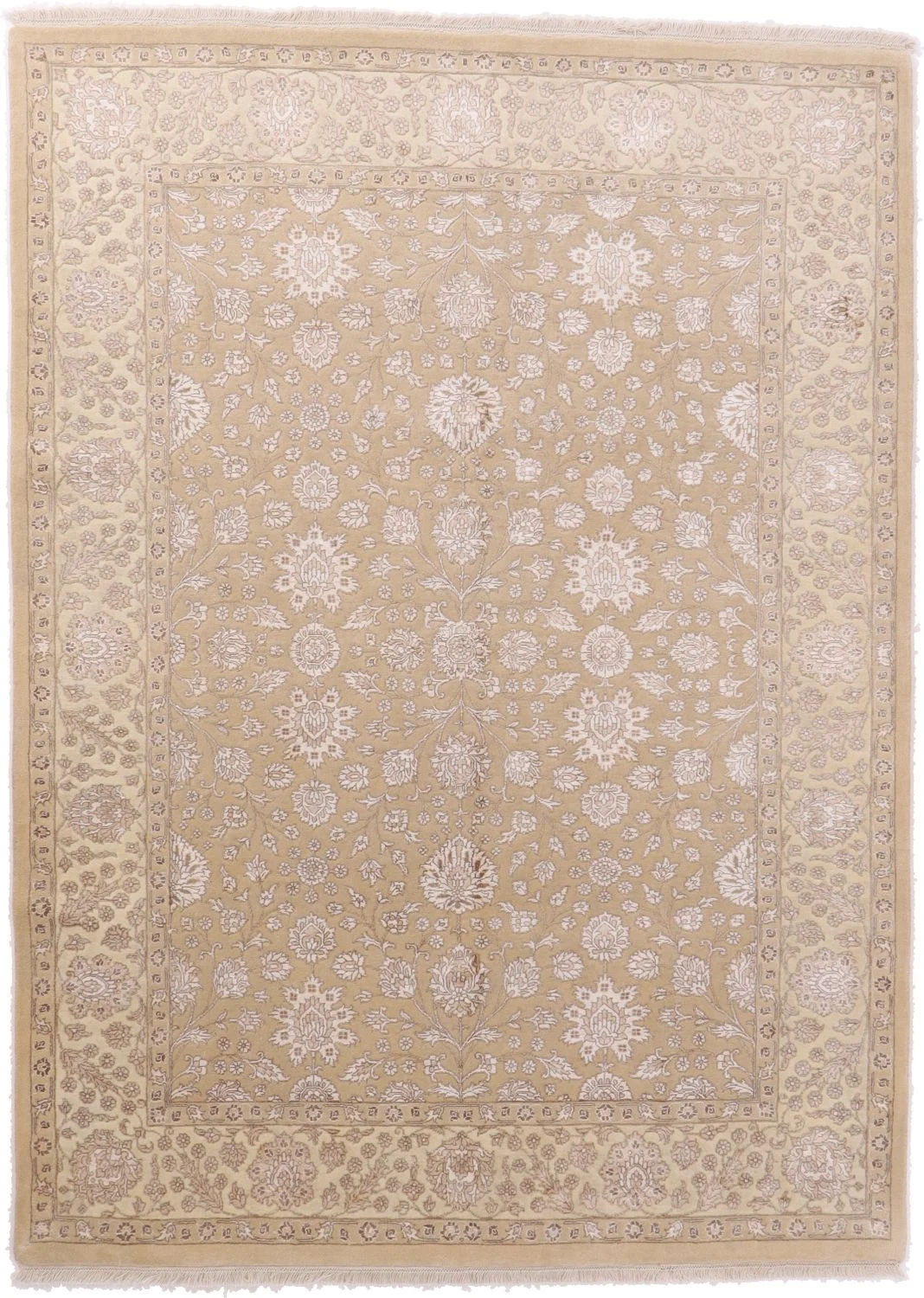 Hand-Knotted Indian Rug, 170 × 234 cm, Wool