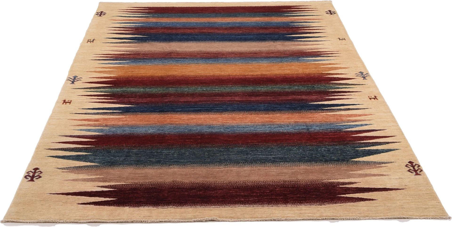 Wool Samarkand Pakistani Rug 200 × 297 cm, hand-knotted - Image 4