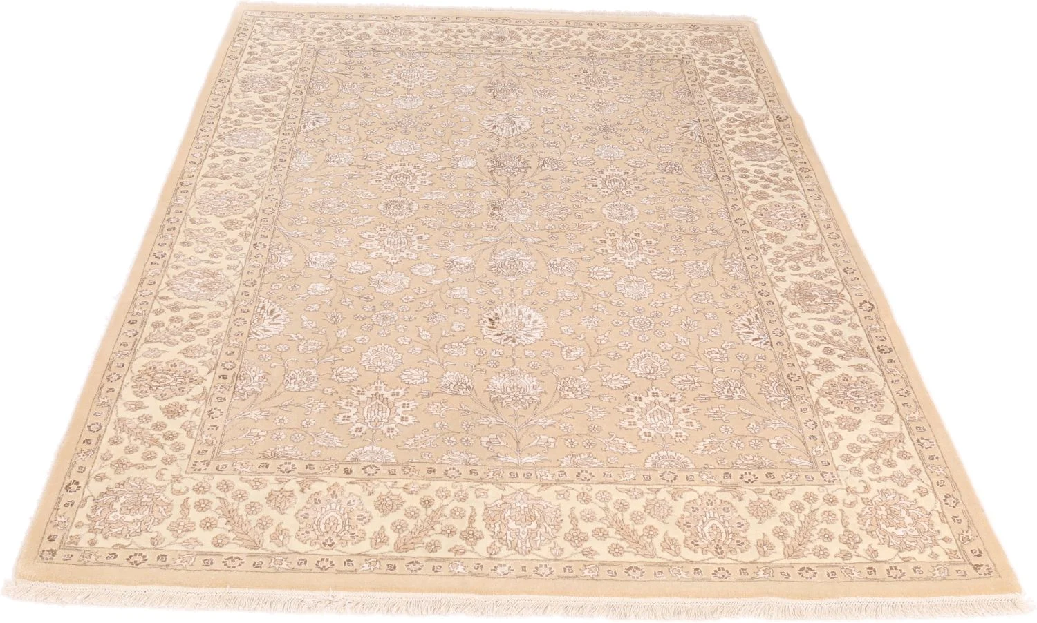Alternative view of Hand-Knotted Indian Rug, 170 × 234 cm, Wool