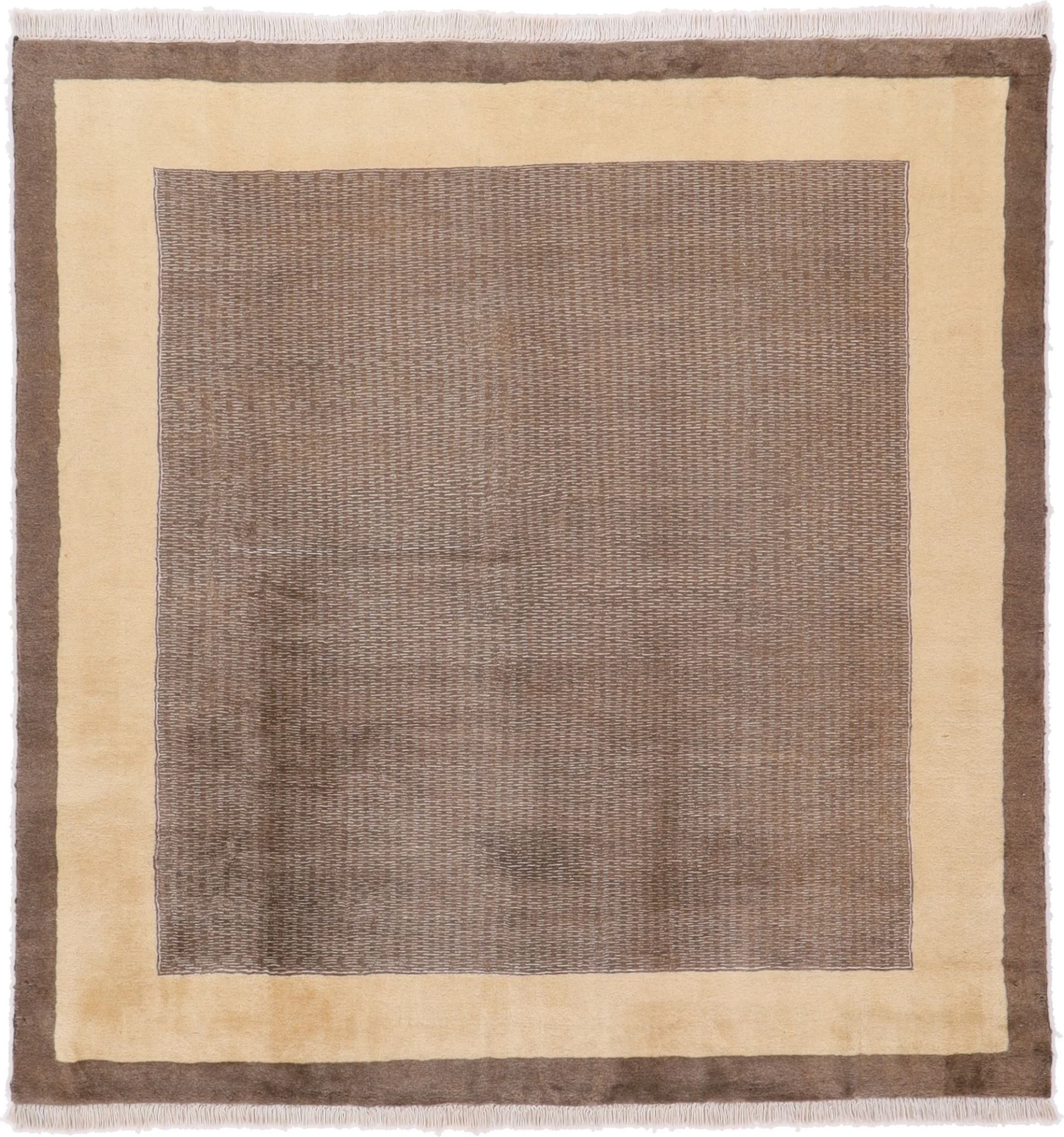 Wool Gabbeh Pakistani Rug 195 × 203 cm, hand-knotted