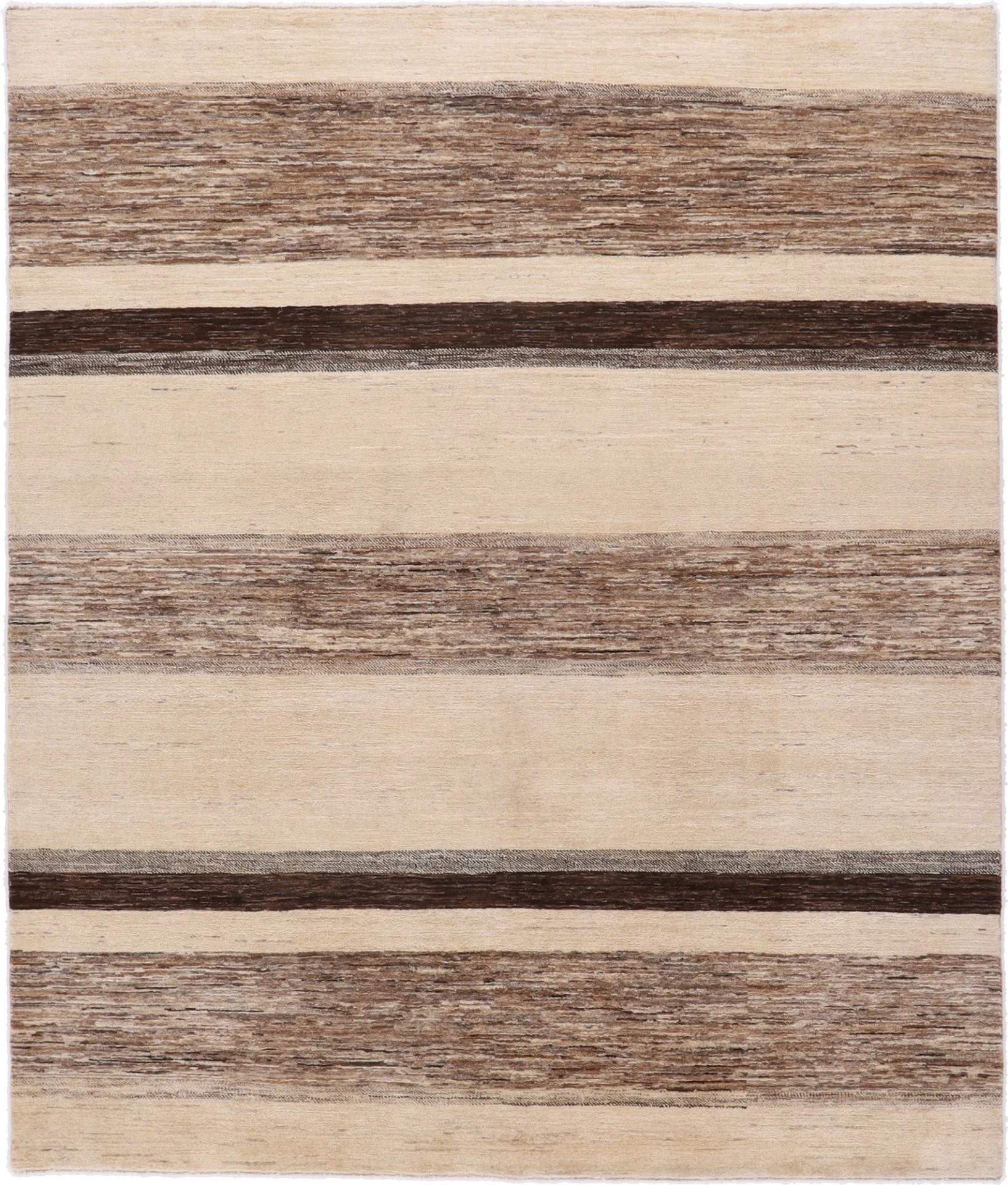 Hand-Knotted Gabbeh Pakistani Rug, 207 × 243 cm, Wool