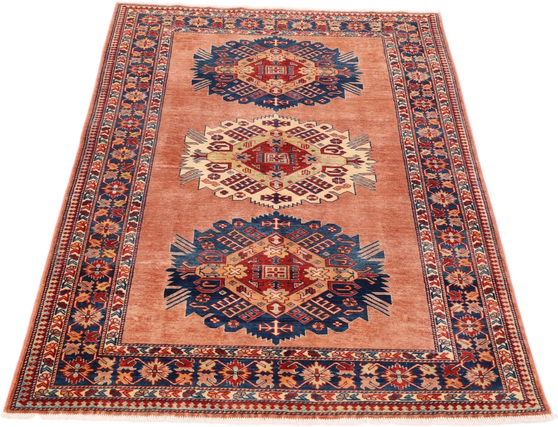 Alternative view of Hand-Knotted Pakistani Rug, 126 × 186 cm, Wool