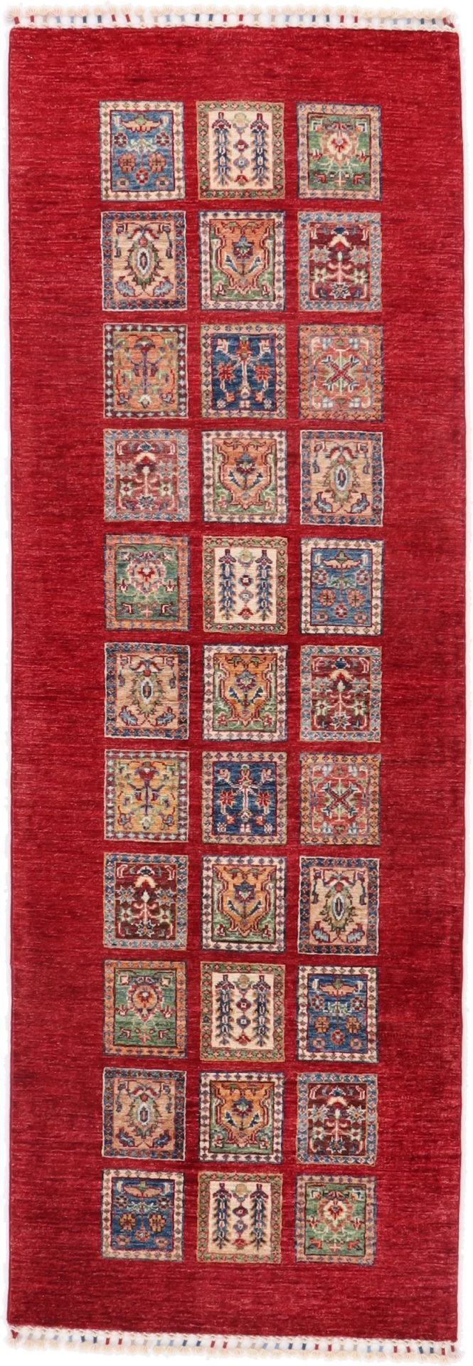 Wool Samarkand Afghan Rug 86 × 251 cm, hand-knotted