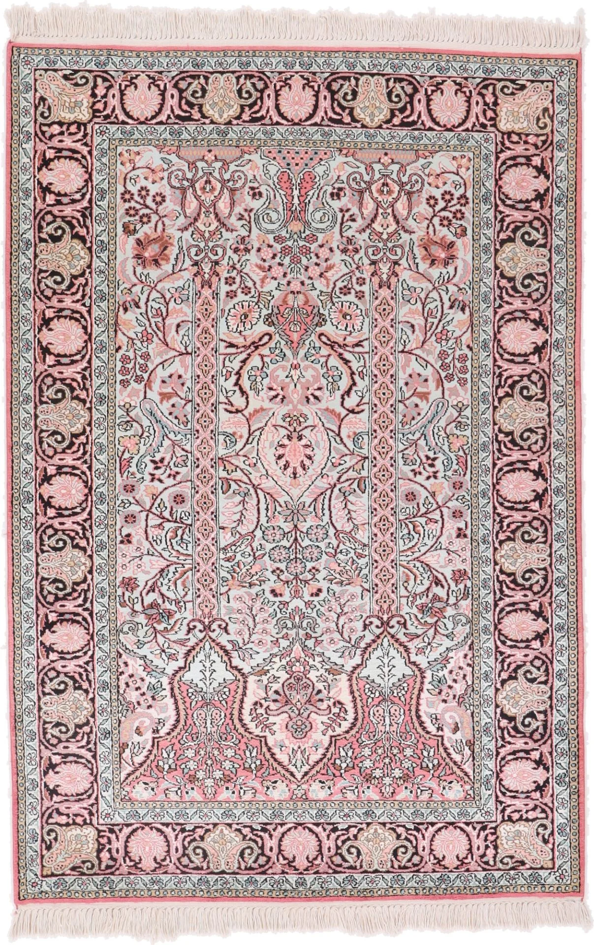 Indian Rug 186 × 125 cm in Wool, hand-knotted