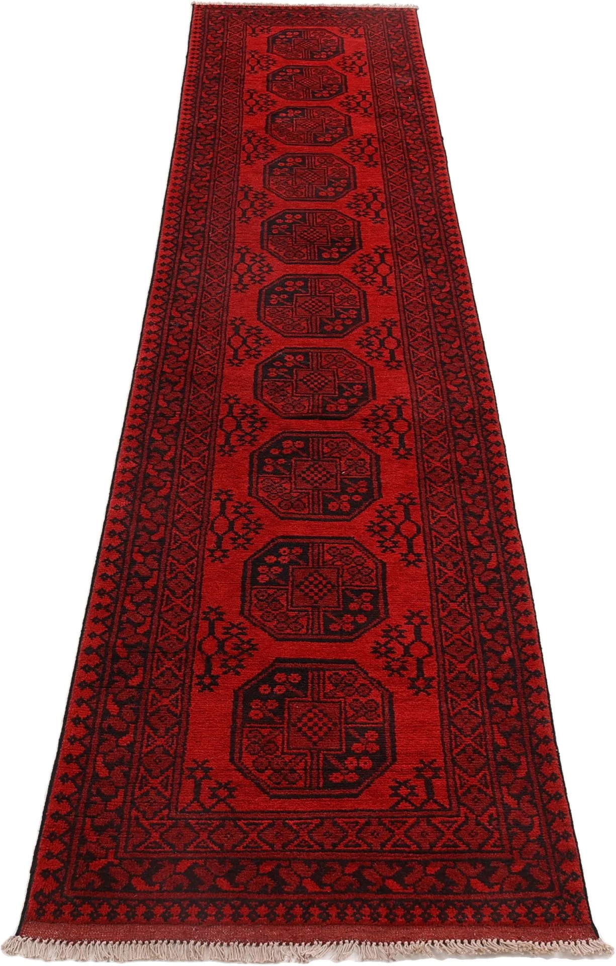 Alternative view of Afghan Rug 80 × 401 cm in Wool, hand-knotted