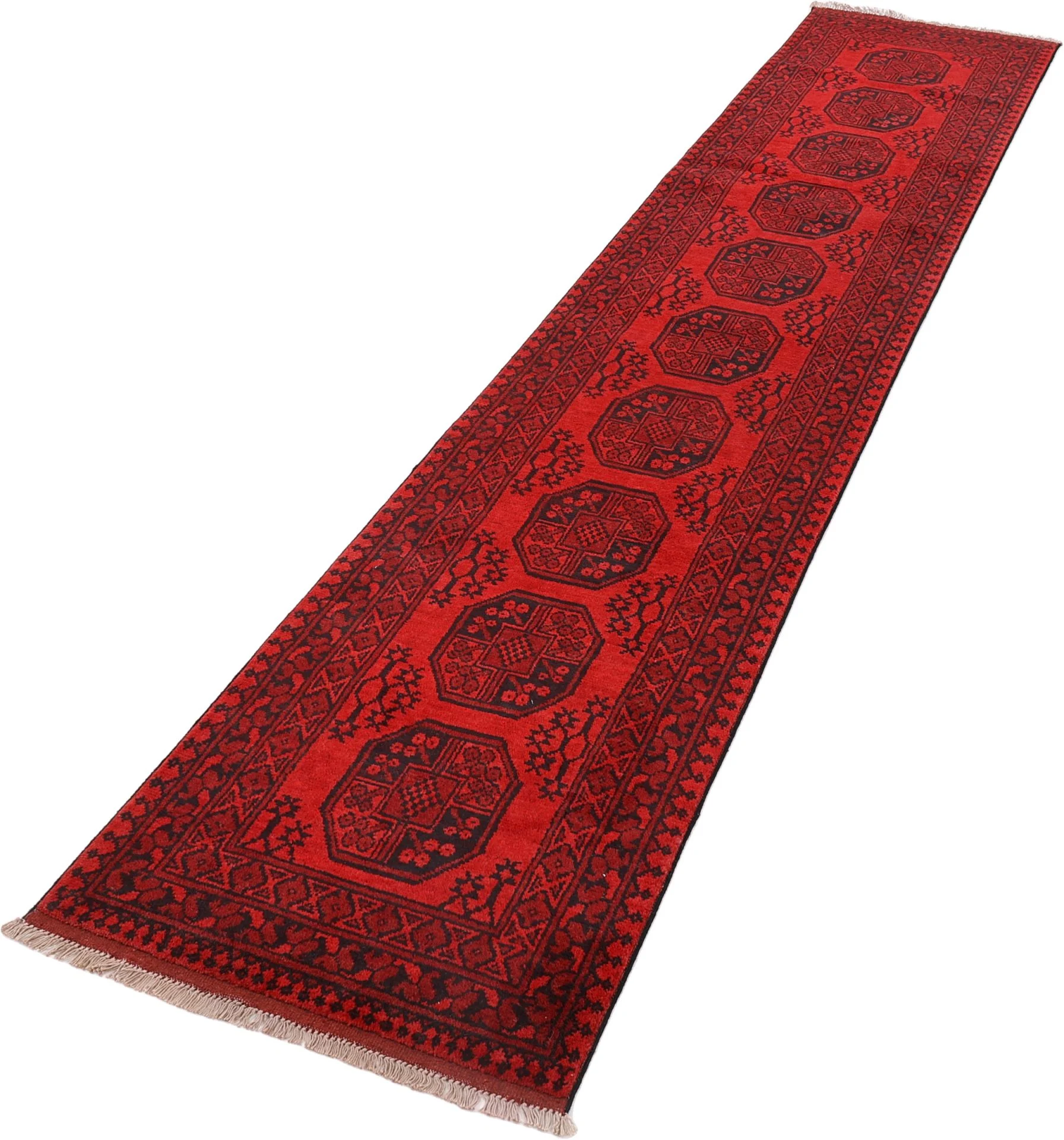 Afghan Rug 80 × 401 cm in Wool, hand-knotted - Image 4