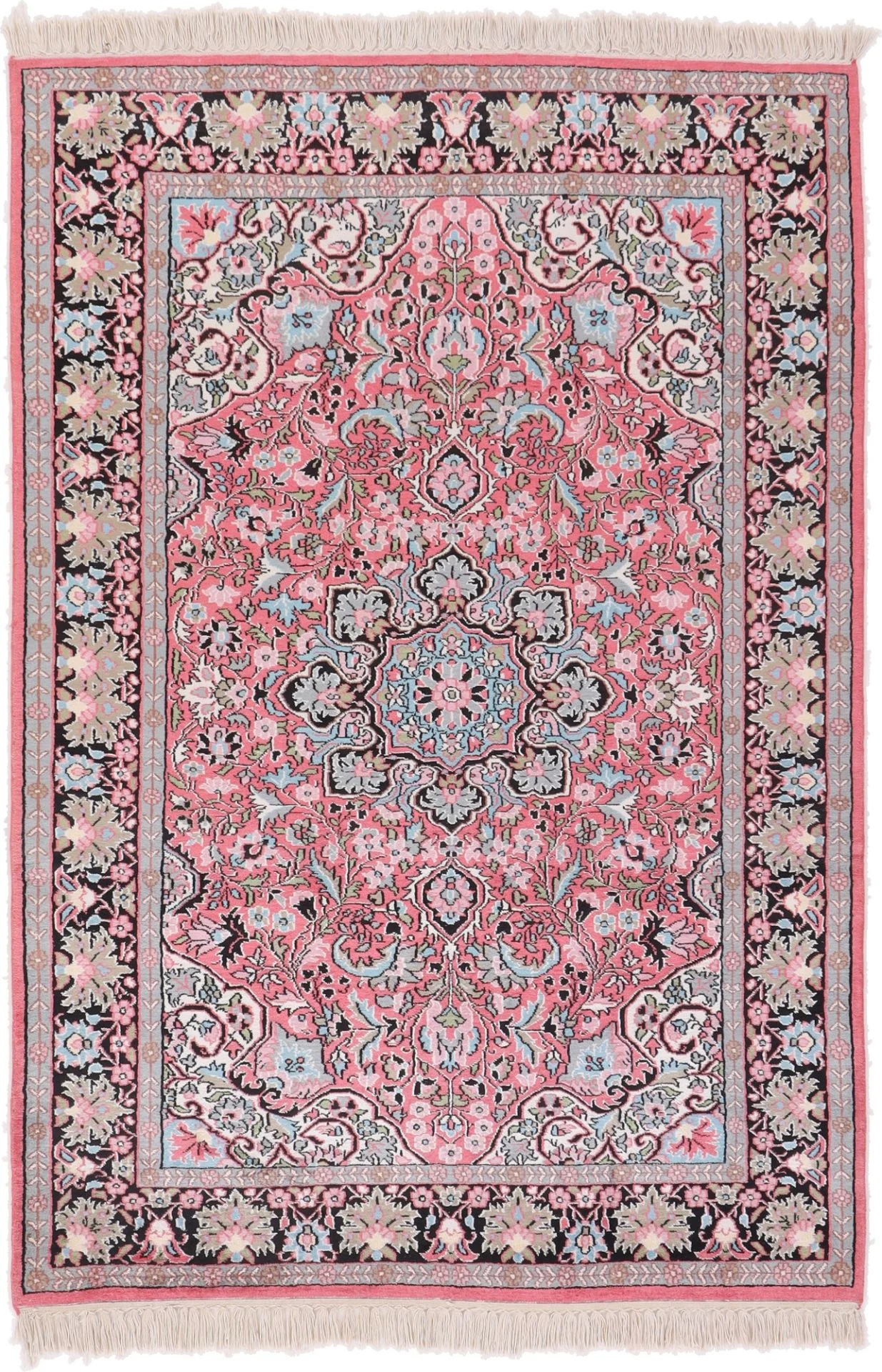 Indian Rug 181 × 123 cm in Wool, hand-knotted
