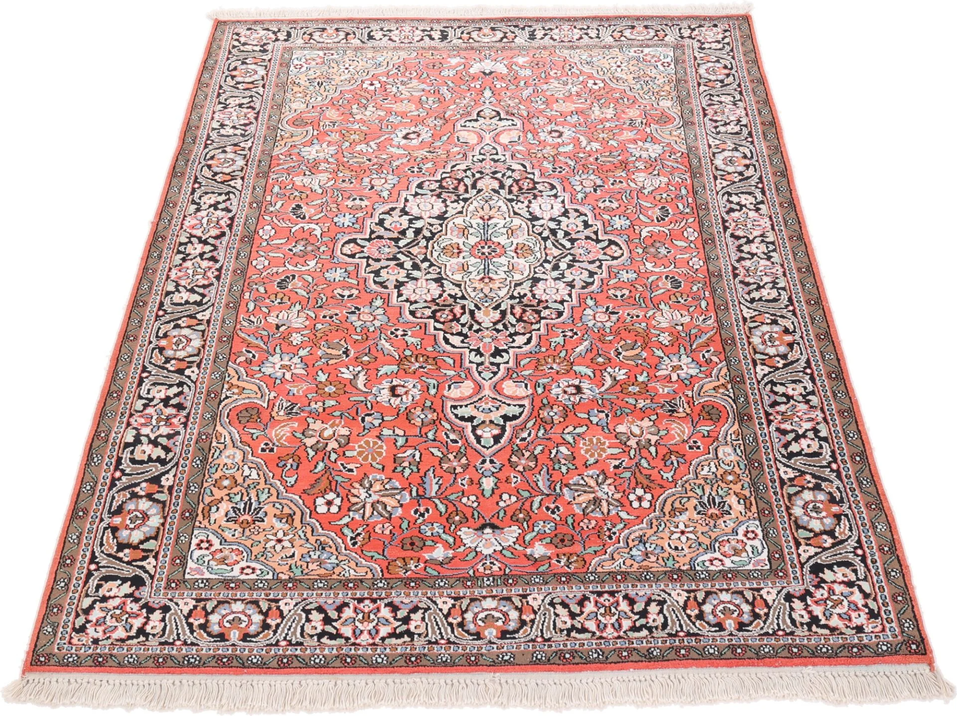 Hand-Knotted Indian Rug, 184 × 124 cm, Wool - Image 3