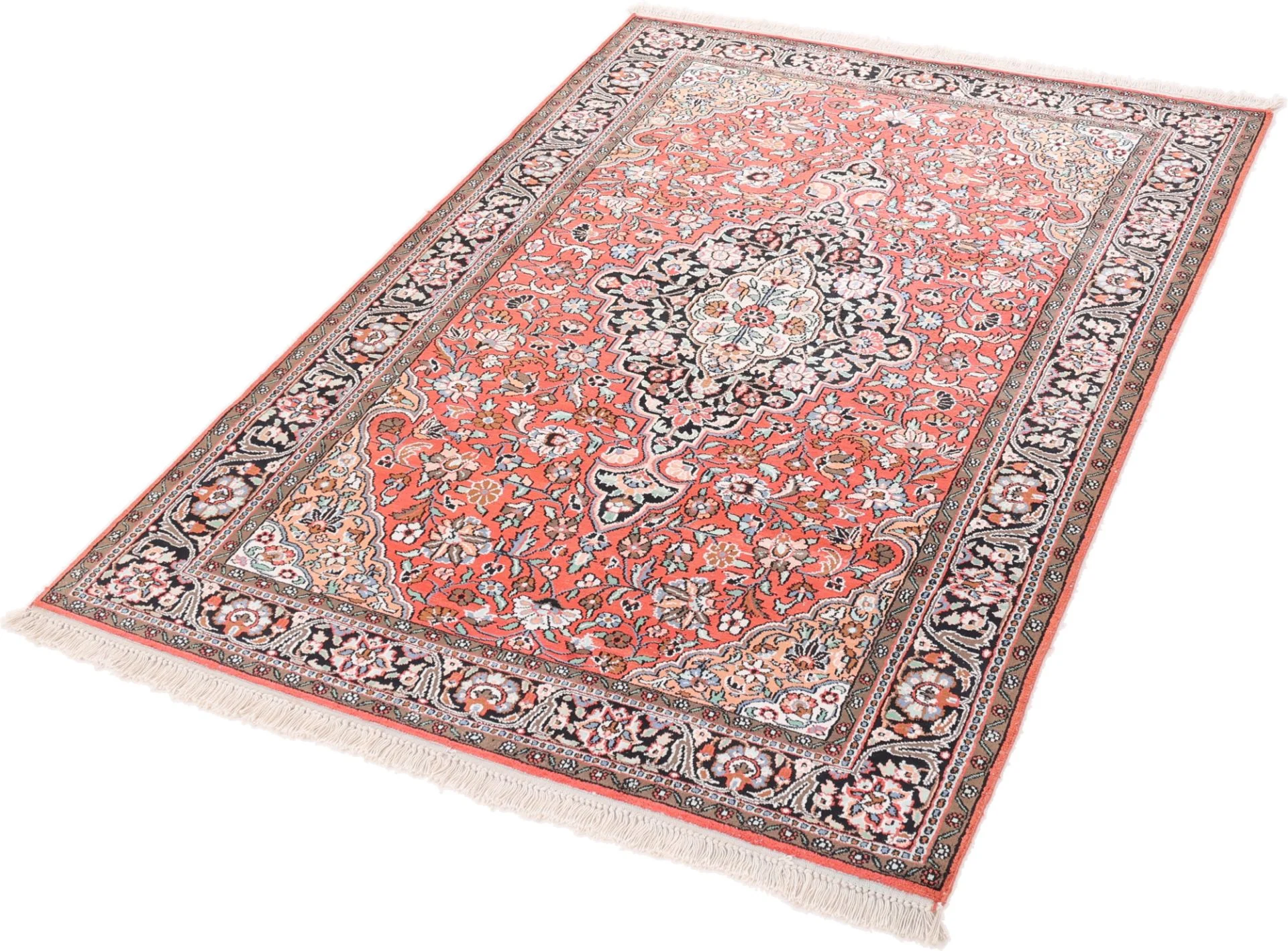 Hand-Knotted Indian Rug, 184 × 124 cm, Wool - Image 4
