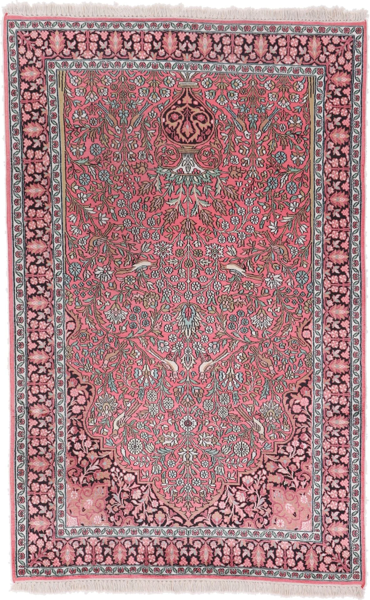 Hand-Knotted Indian Rug, 193 × 123 cm, Wool