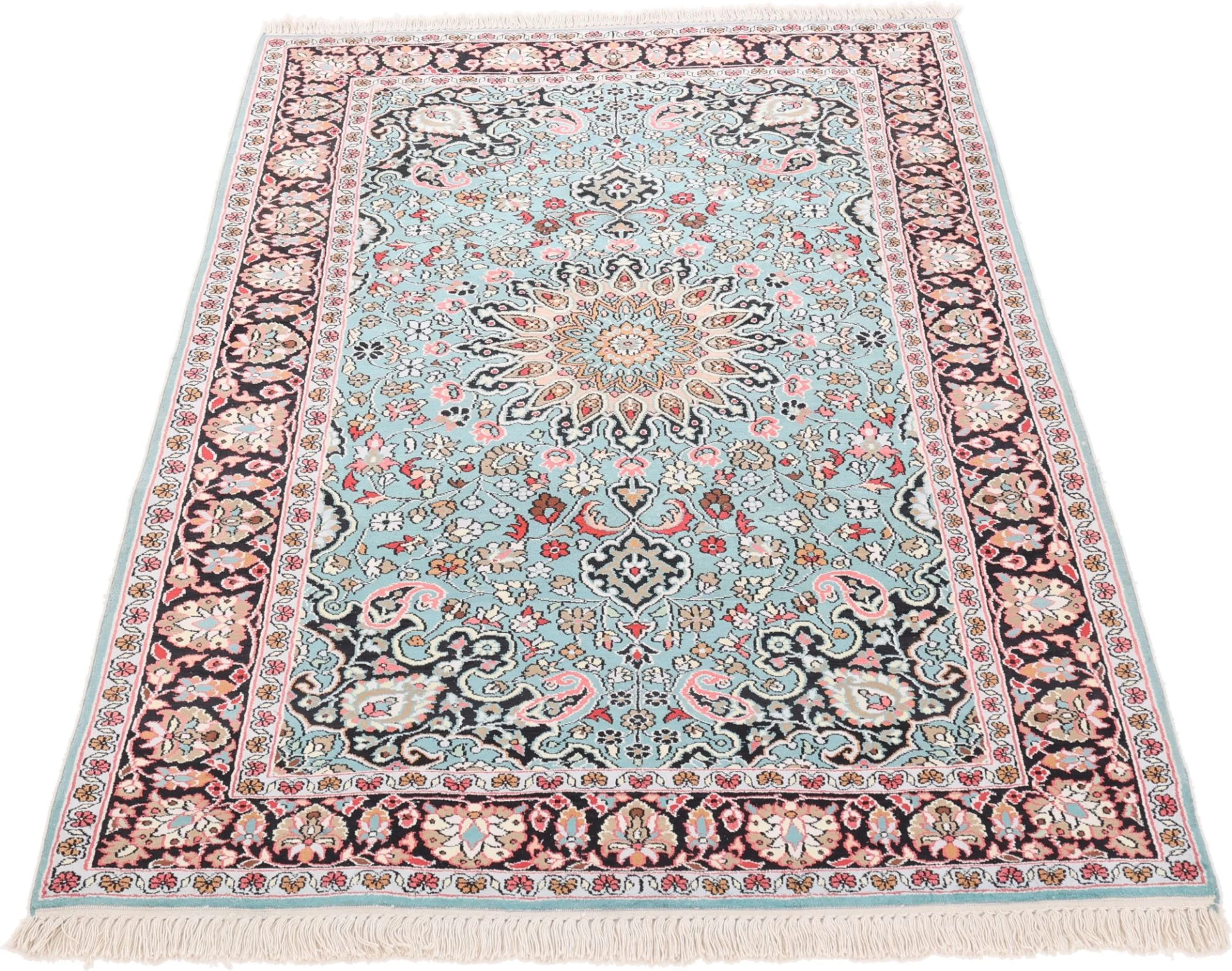 Indian Rug 189 × 126 cm in Wool, hand-knotted - Image 3
