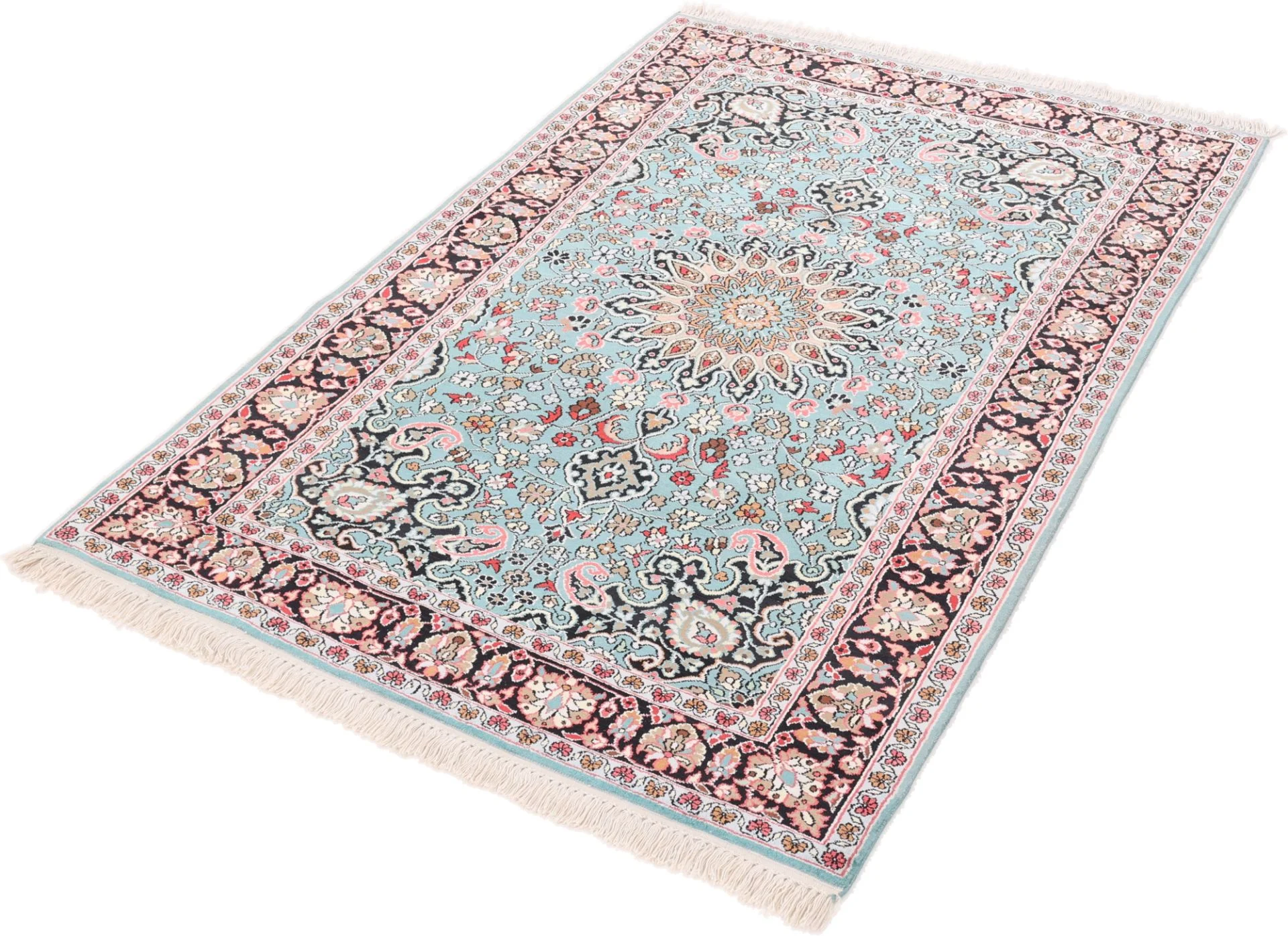 Indian Rug 189 × 126 cm in Wool, hand-knotted - Image 4