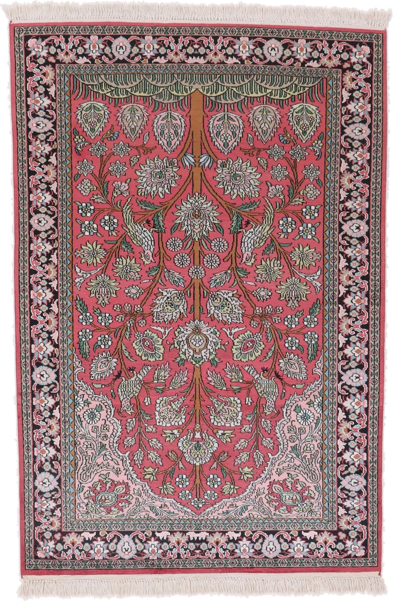 Hand-Knotted Indian Rug, 180 × 121 cm, Wool