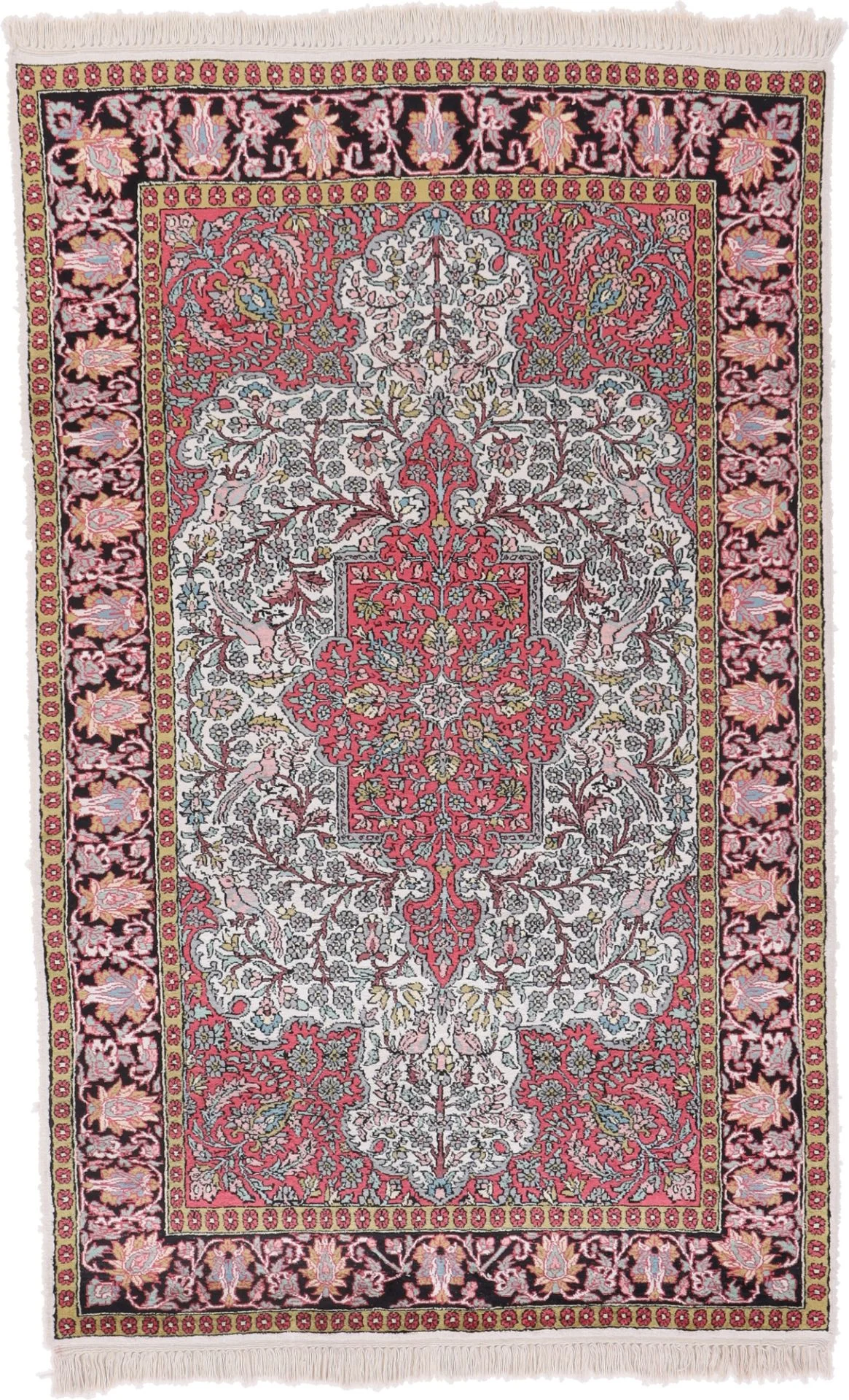 Indian Rug 193 × 120 cm in Wool, hand-knotted