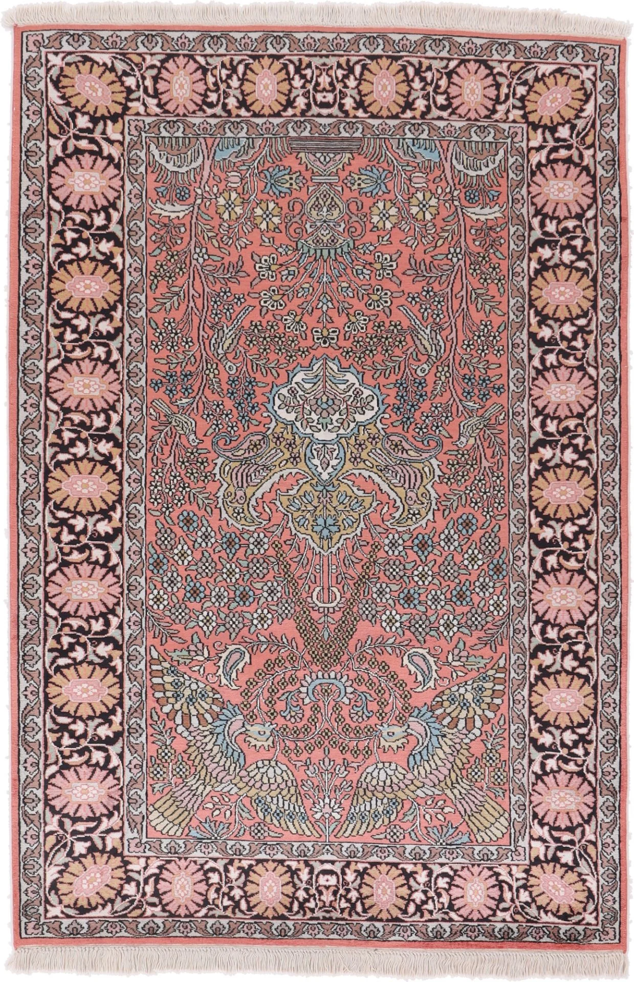 Indian Rug 182 × 123 cm in Wool, hand-knotted