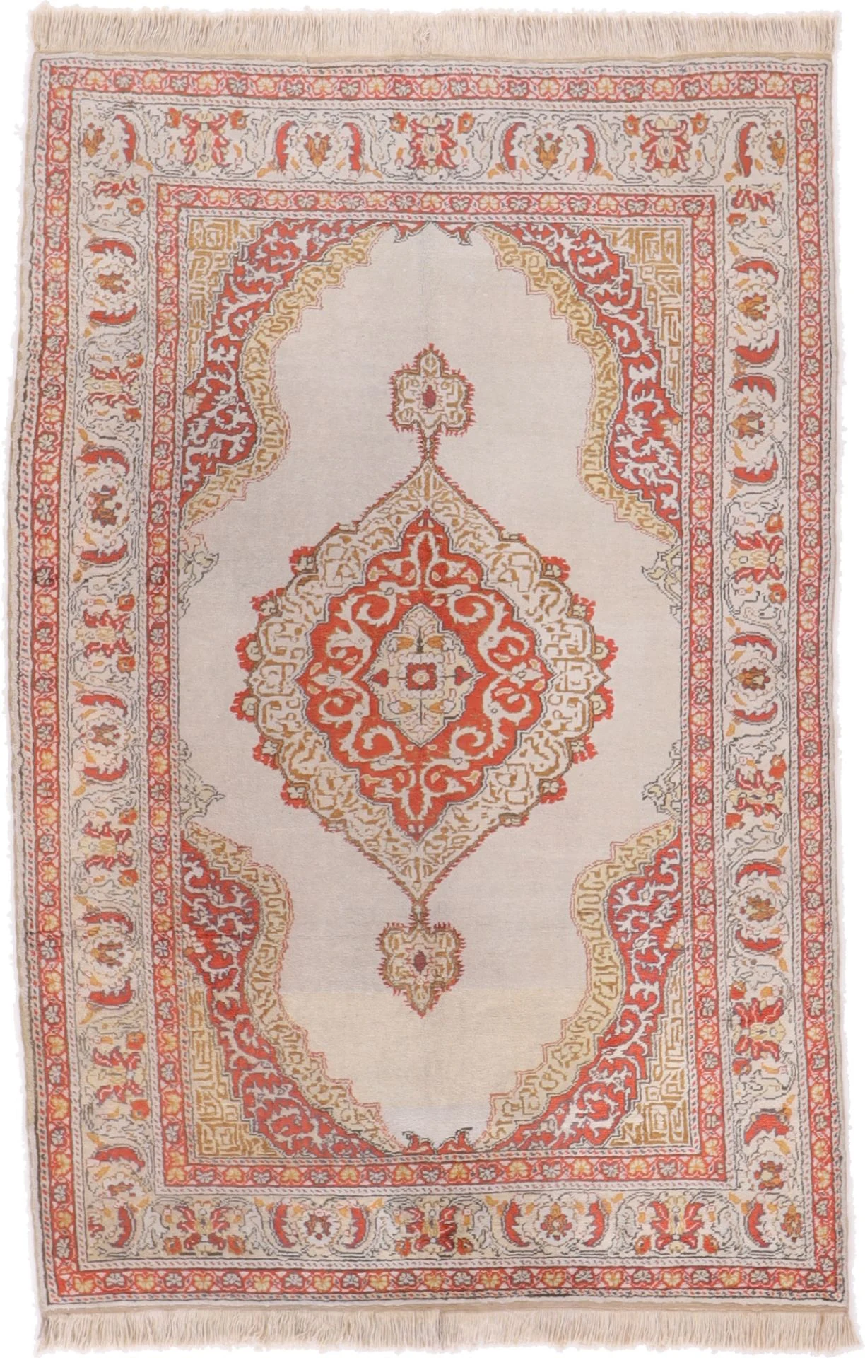 Indian Rug 186 × 123 cm in Wool, hand-knotted