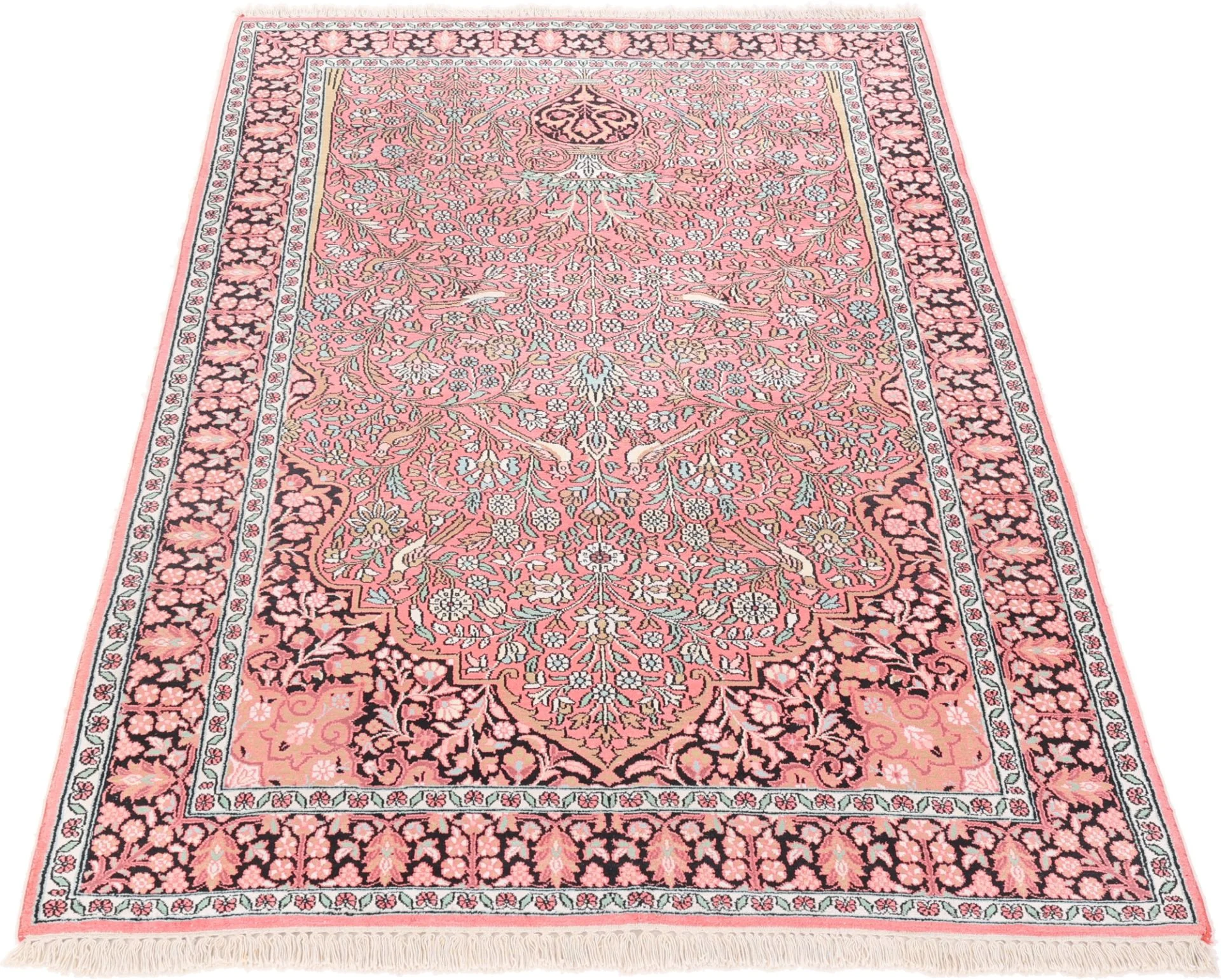 Hand-Knotted Indian Rug, 193 × 123 cm, Wool - Image 3