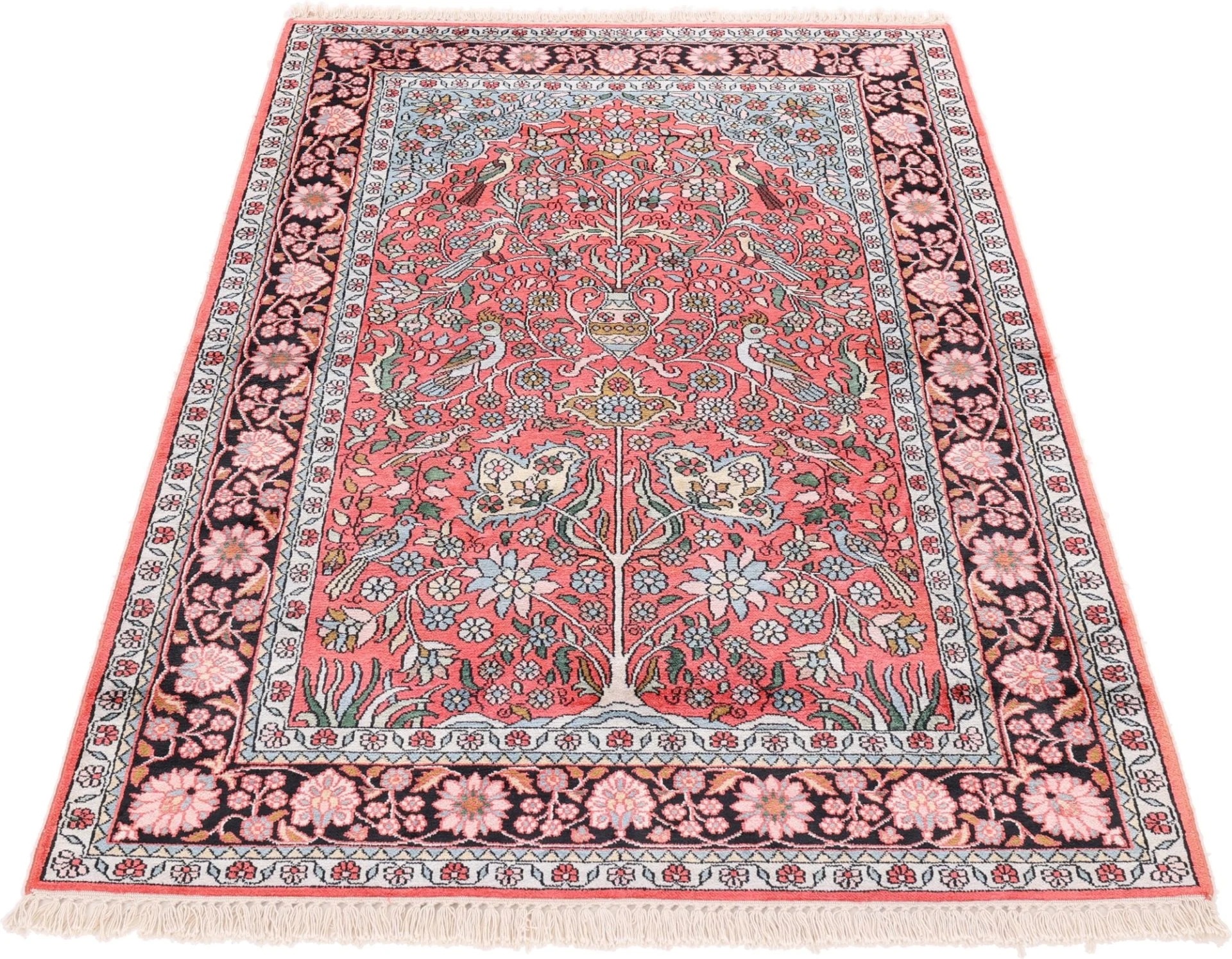 Alternative view of Hand-Knotted Indian Rug, 184 × 120 cm, Wool