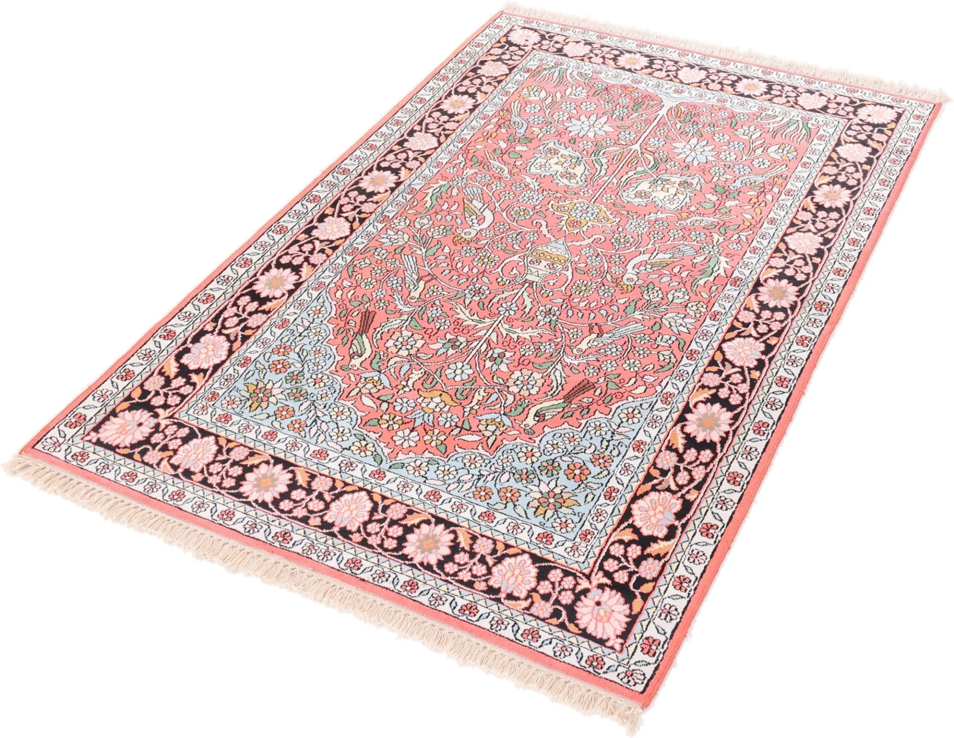 Hand-Knotted Indian Rug, 184 × 120 cm, Wool - Image 4